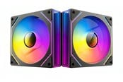 Gehäuselüfter - DUTZO INF 140 PWM ARGB (2-pack) - Gehäuselüfter - 140mm - Schwarz mit RGB LED - 28 dBA - 8501027