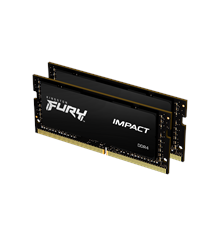 Kingston FURY Impact DDR4-3200 - 16GB - CL20 - Dual Channel (2 pcs) - Intel XMP - Schwarz