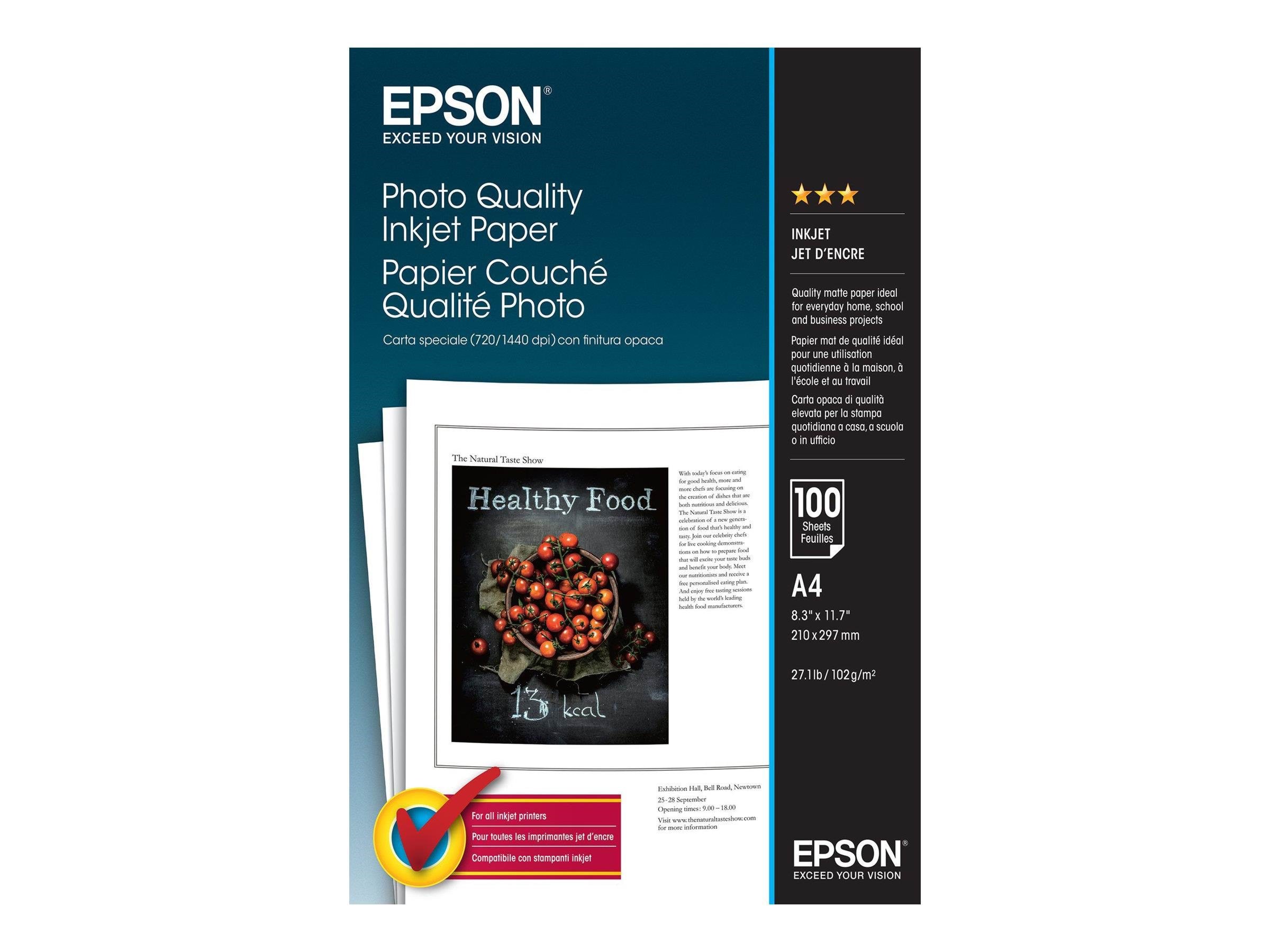 Epson Papir A4 Photo Quality Inkjet. - Papier Fotopapier Und Etiketten C13s041061