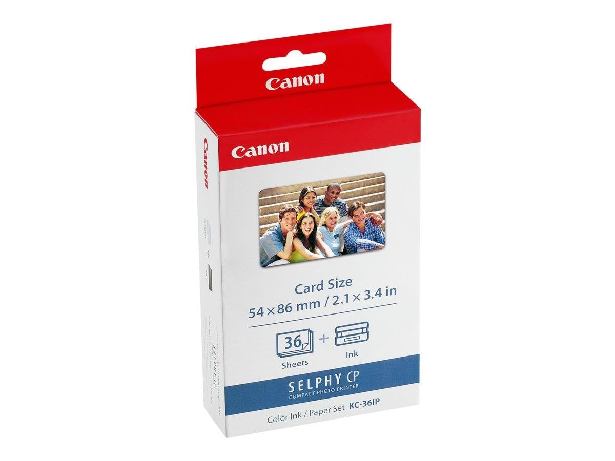 Canon Kc-36ip Color Ink Creditcard Size - Papier Fotopapier Und Etiketten