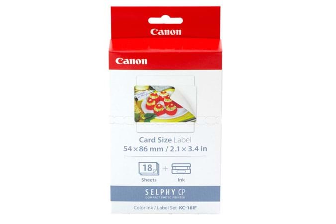 Canon Kc-18if Color Ink Labels Set For Selphy - Papier Fotopapier Und Etiketten