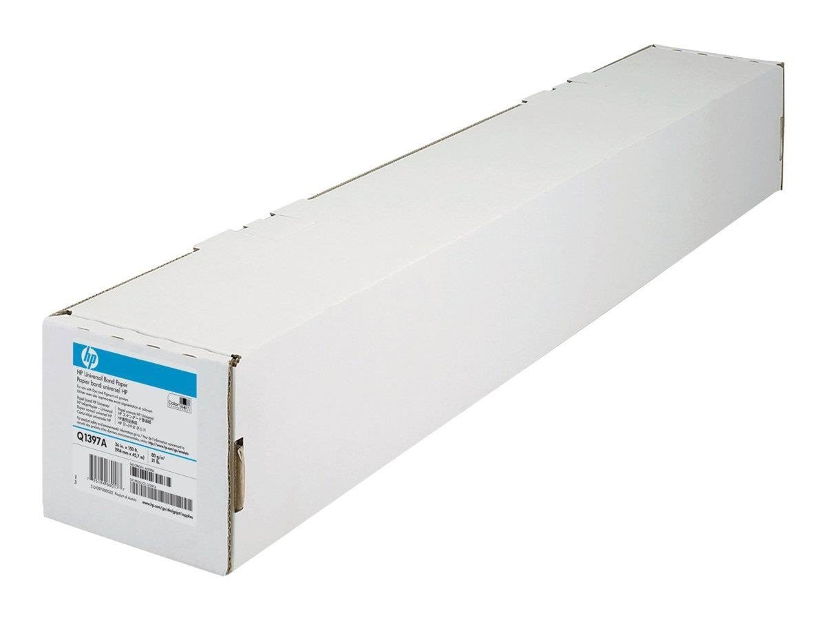 HP Q1397a Bond Paper White Inkjet 80g/m2 914mm x 45.7m - Papier Fotopapier Und Etiketten