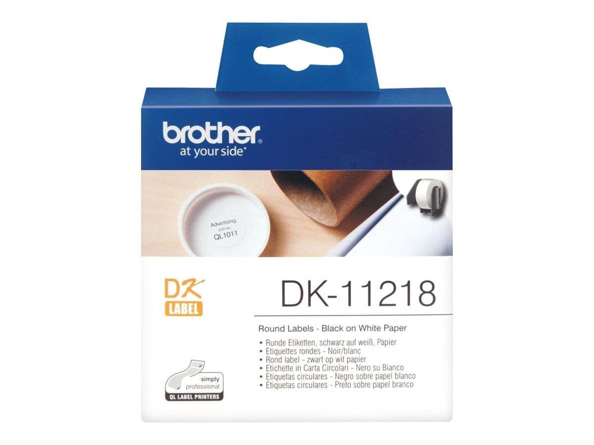 Brother Dk11218 - Black on White - Papier Fotopapier Und Etiketten