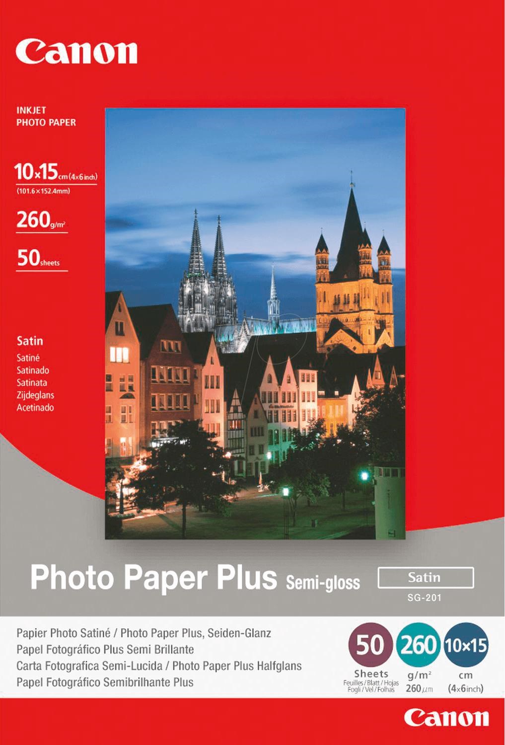Canon Paper Sg-201 / 1686b015 Semi-gloss - Papier Fotopapier Und Etiketten