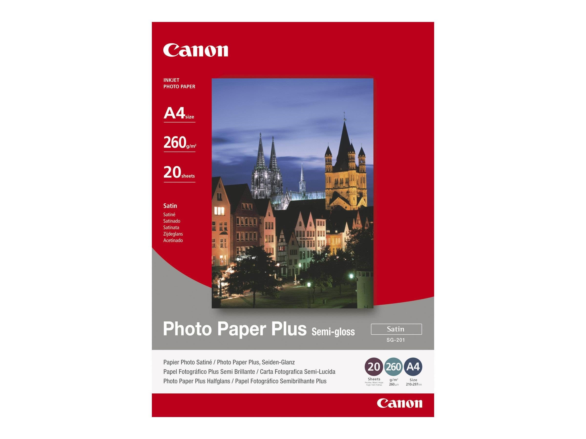 Canon Paper Sg-201 / 1686b032 Semi Gloss - Papier Fotopapier Und Etiketten