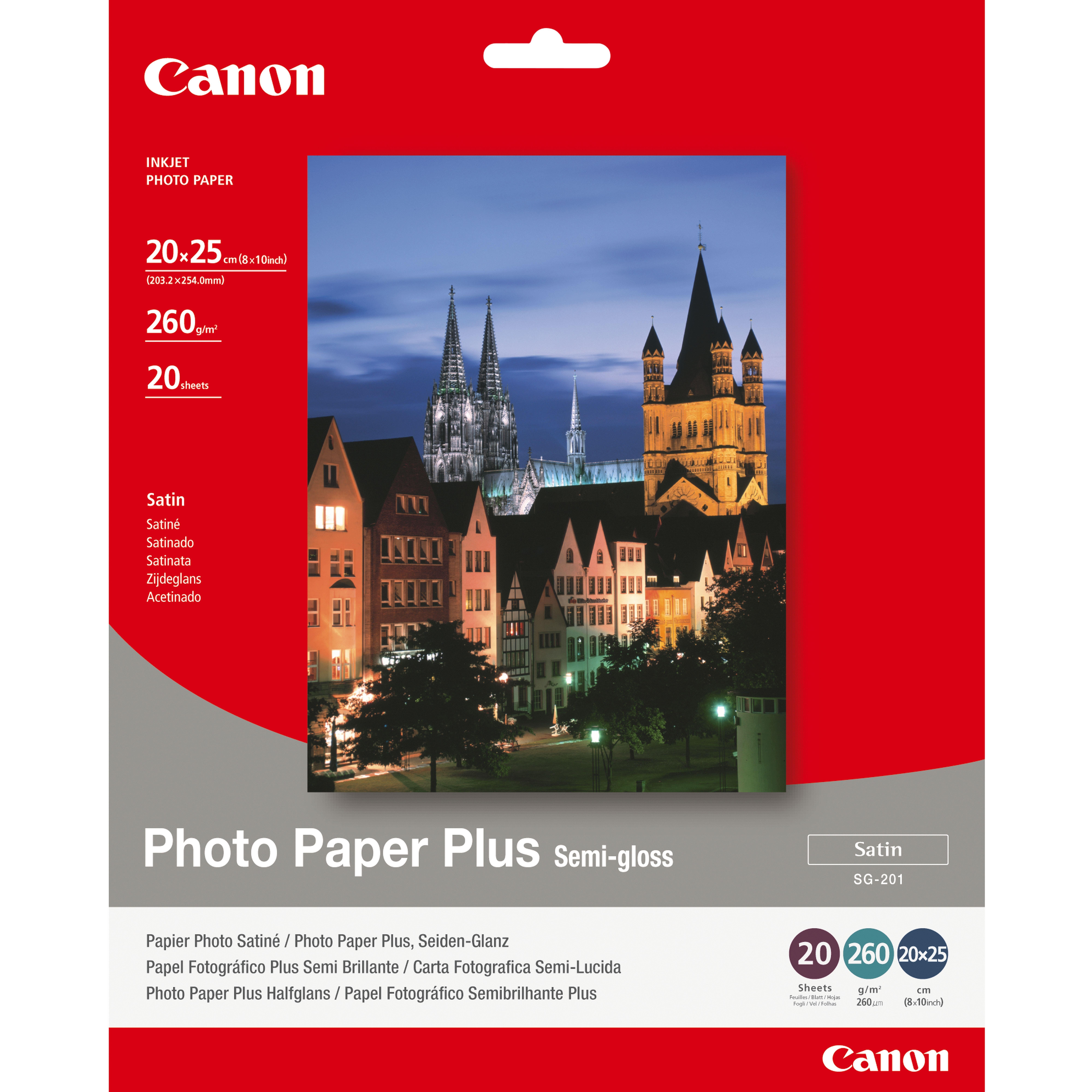 Canon Paper Sg-201 / 1686b018 Semi Gloss - Papier Fotopapier Und Etiketten