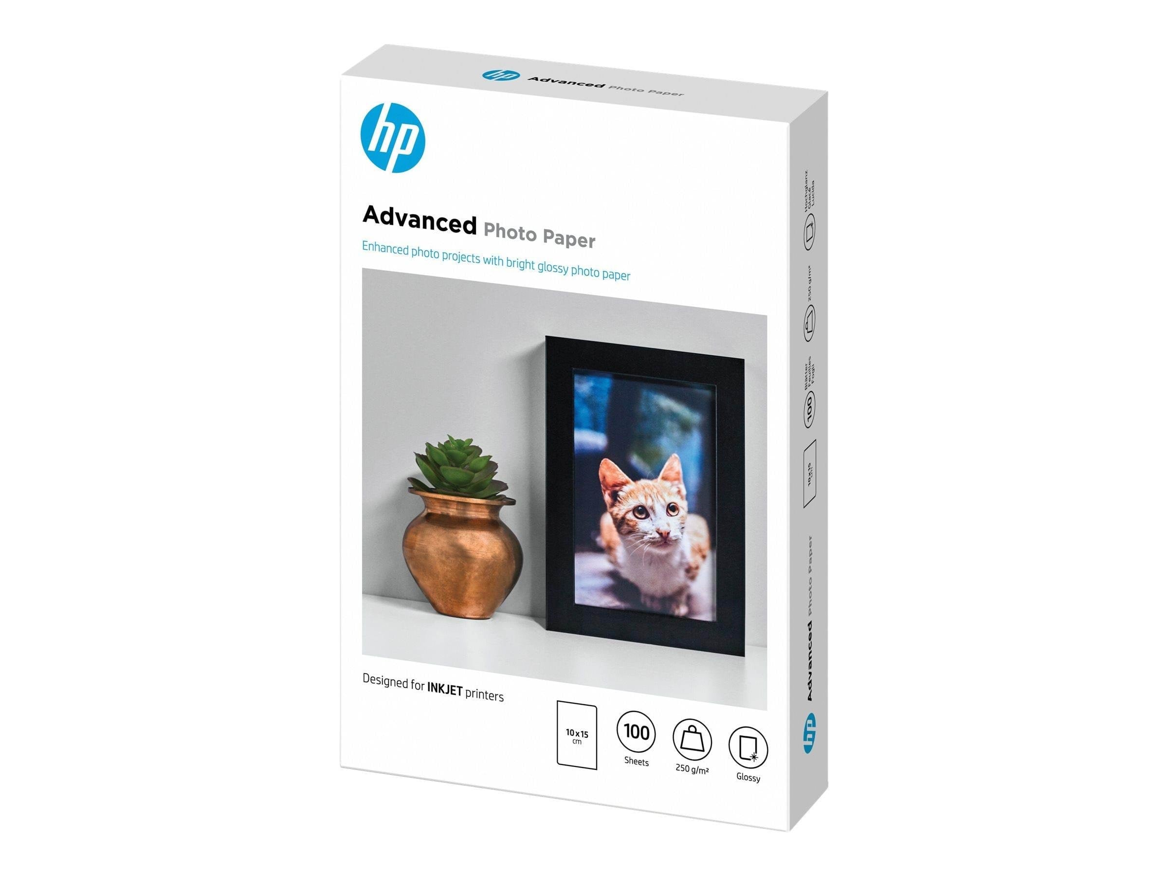 HP Advanced Glossy Photo Paper 250g/m2 100 Sheets - Papier Fotopapier Und Etiketten
