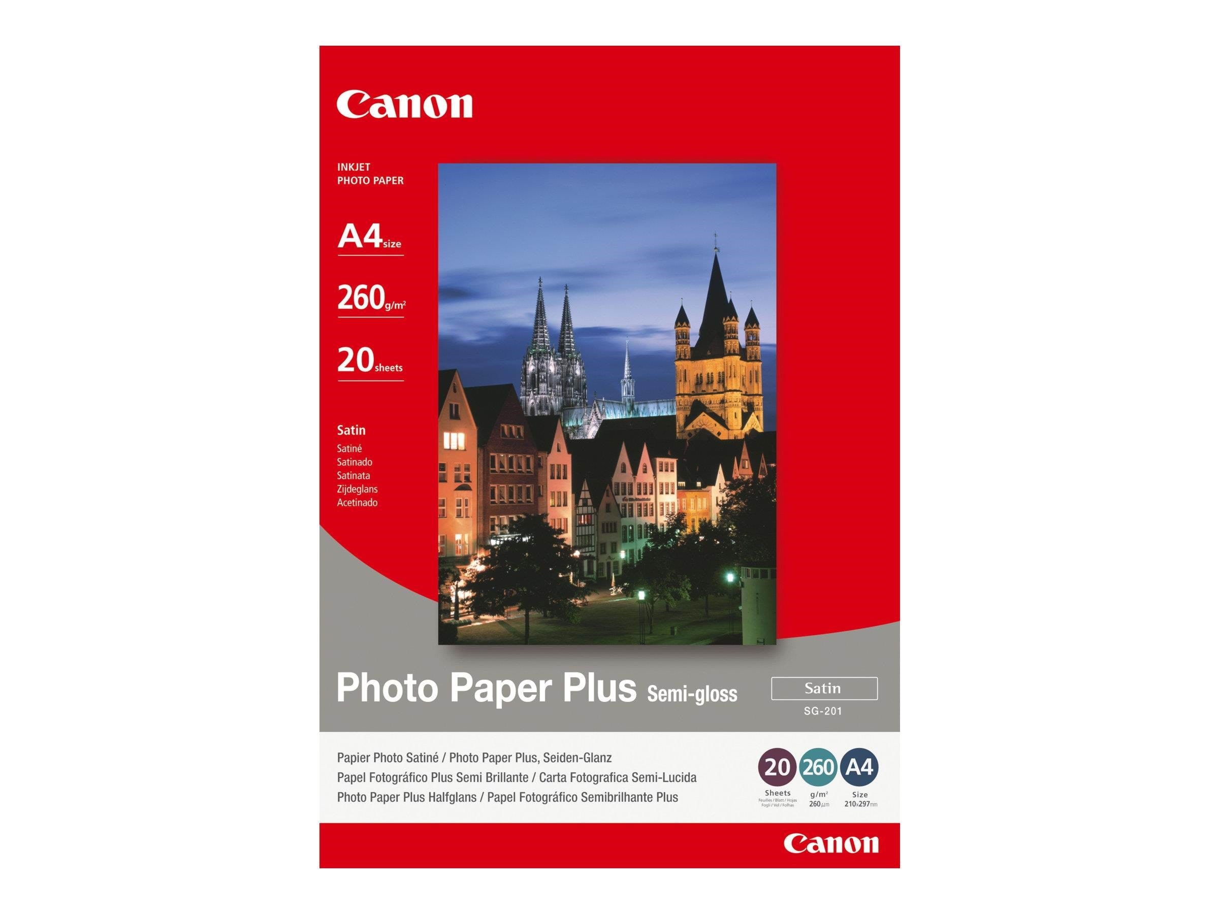 Canon Paper Sg-201 / 1686b021 Semi Gloss - Papier Fotopapier Und Etiketten