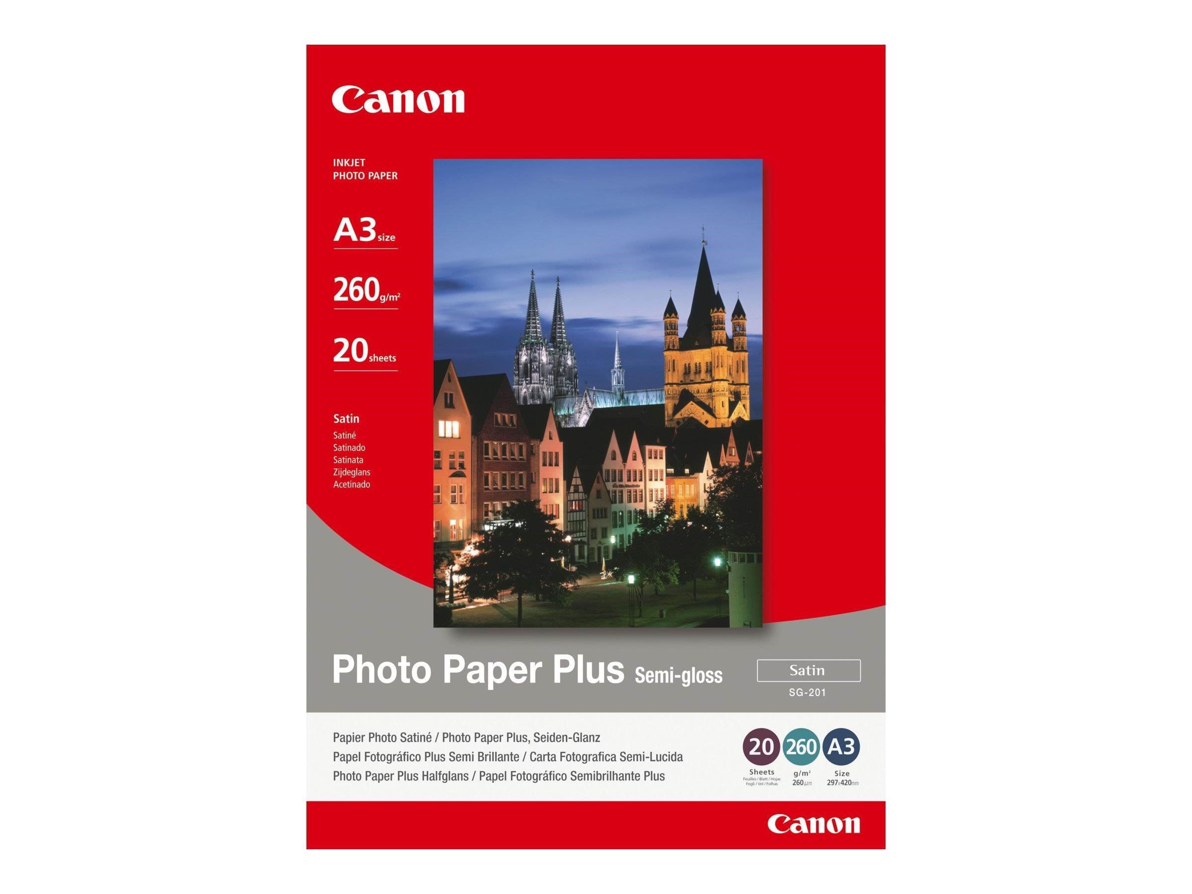 Canon Paper Sg-201 / 1686b026 Semi Gloss - Papier Fotopapier Und Etiketten