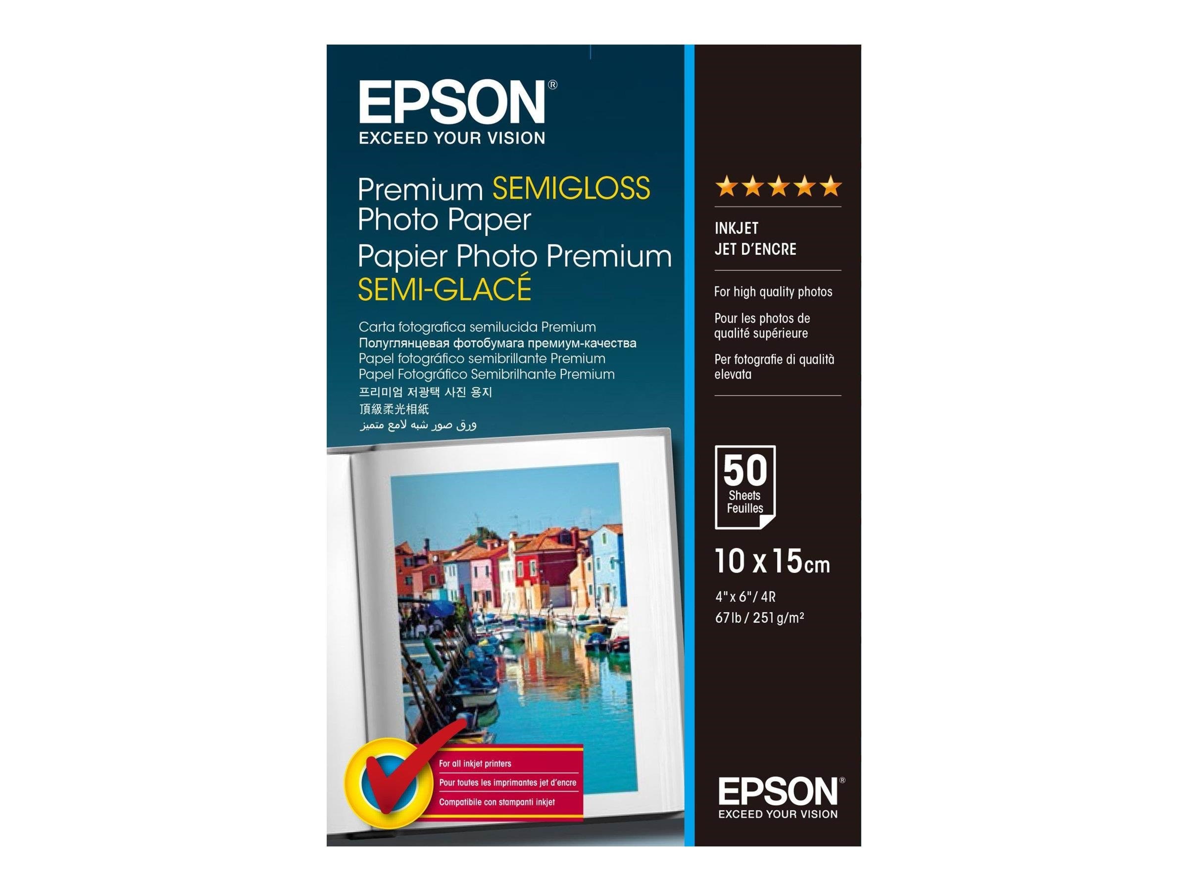 Epson Premium Semigloss Photo Paper - Papier Fotopapier Und Etiketten C13s041765