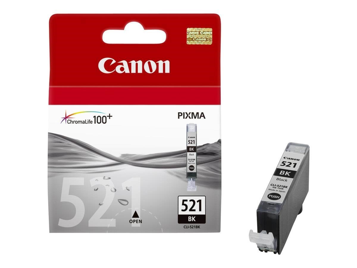 Canon Cli-521 / 2933b001 Black - Druckerzubehoer Tinte Toner Foto Schwarz