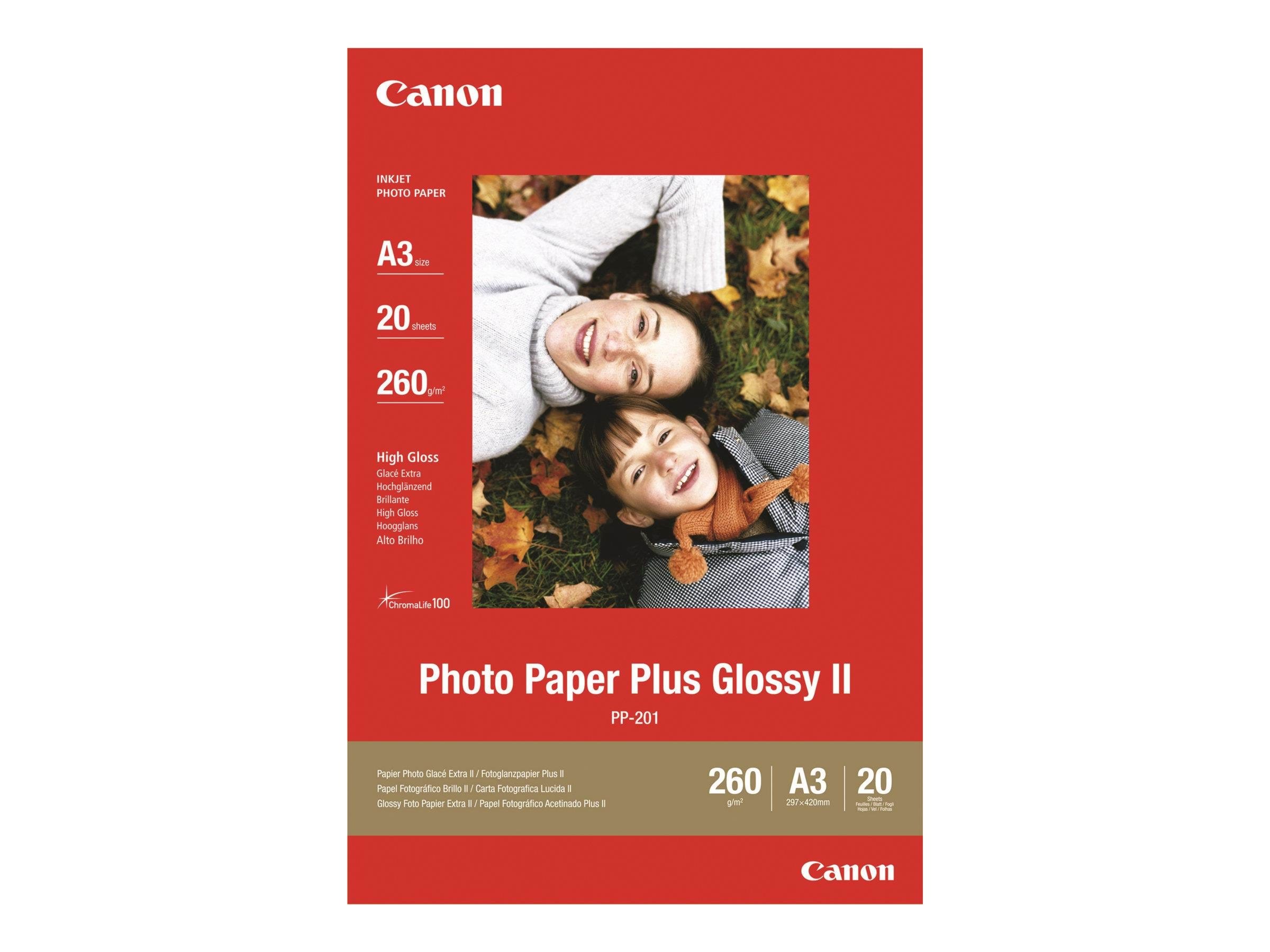 Canon Paper Pp-201 / 2311b020 Glossy A3 - Papier Fotopapier Und Etiketten