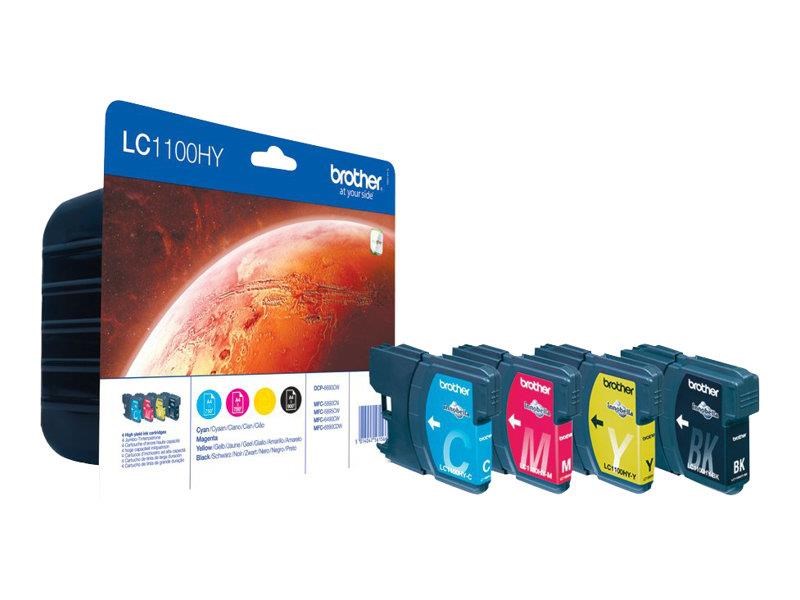 Brother LC 1100hy Value Pack - Druckerzubehoer Tinte Toner