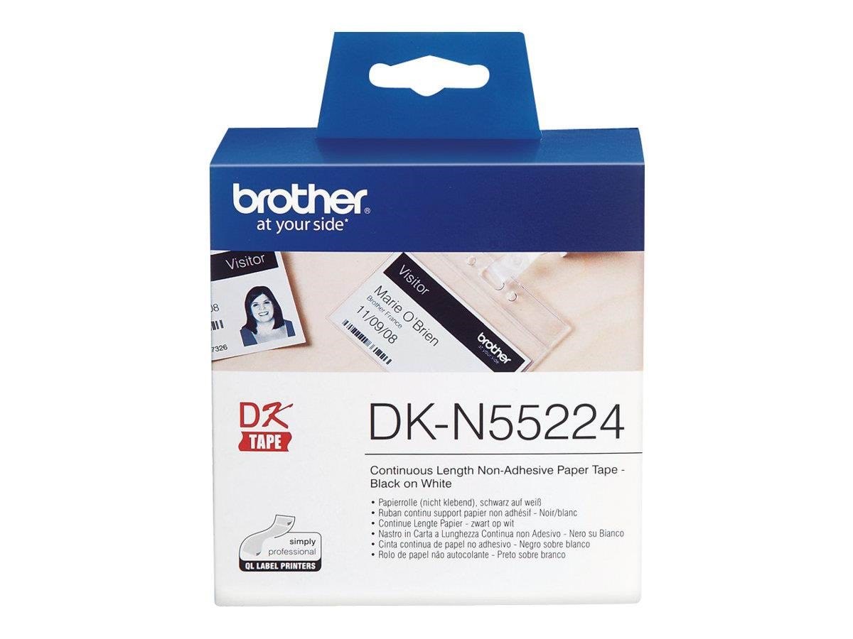 Brother Dkn55224 - Black on White Roll (5.4 cm x 30.5 m) - Papier Fotopapier Und Etiketten