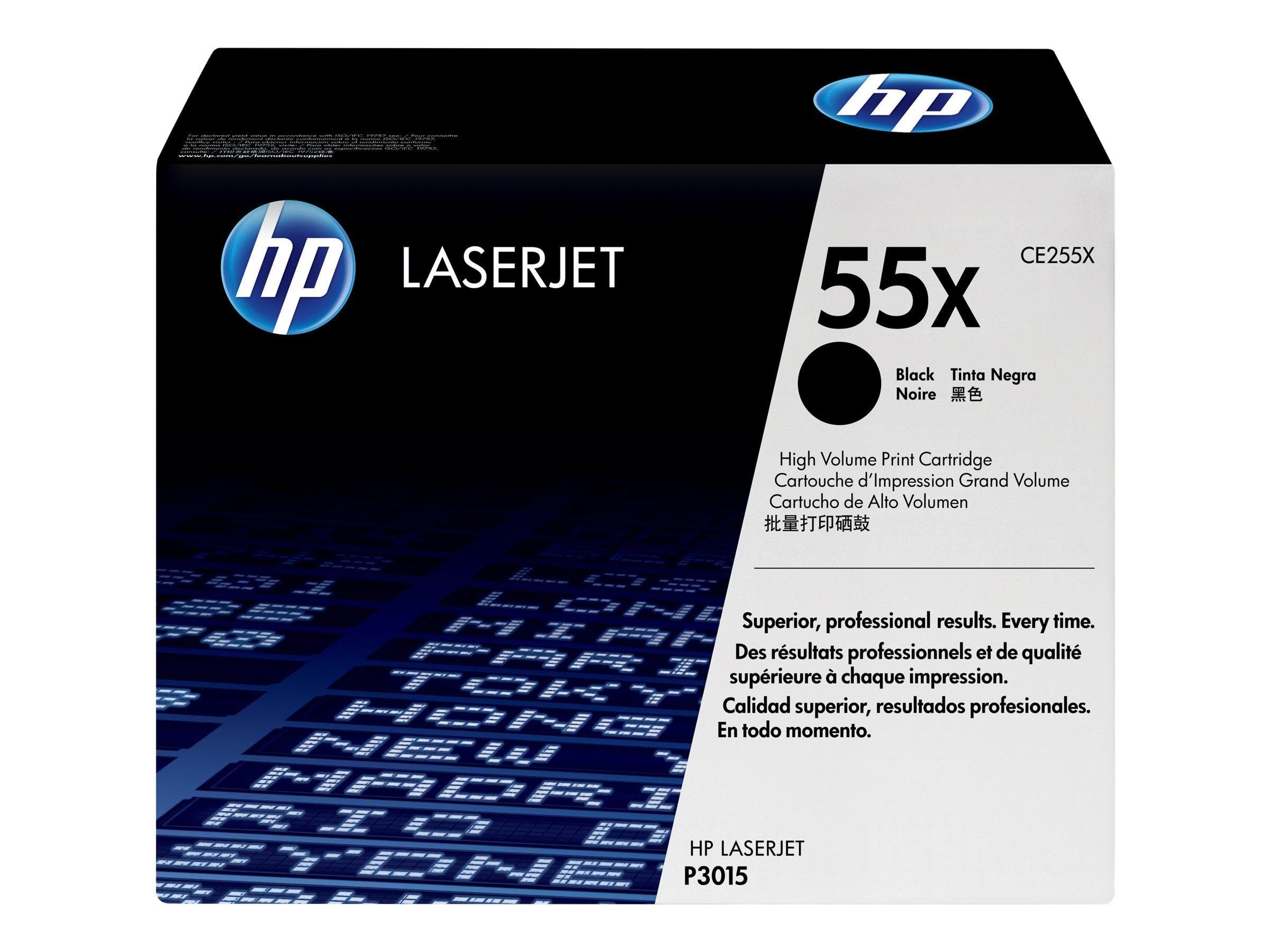 HP 55x / Ce255x High Capacity Black Toner - Tonerpatrone Schwarz - Druckerzubehoer Tinte Toner