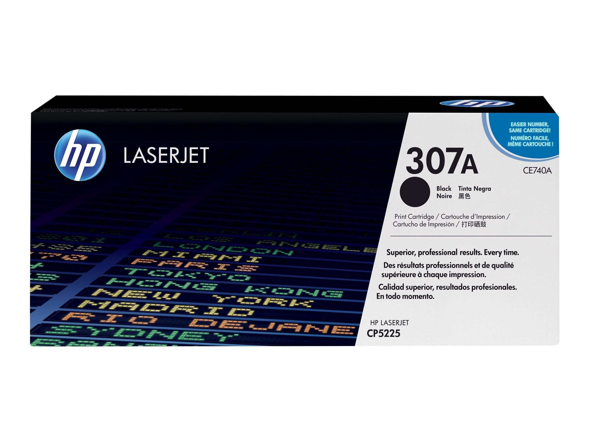 HP 307a / Ce740a Black Toner - Tonerpatrone Schwarz - Druckerzubehoer Tinte Toner
