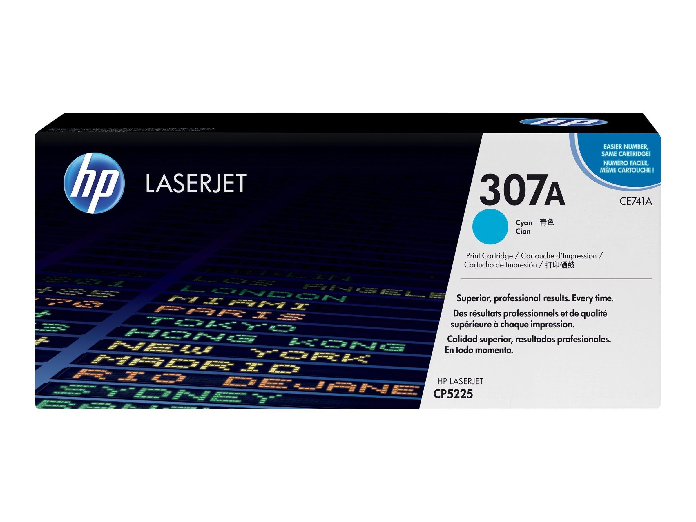 HP 307a / Ce741a Cyan Toner - Tonerpatrone Cyan - Druckerzubehoer Tinte Toner