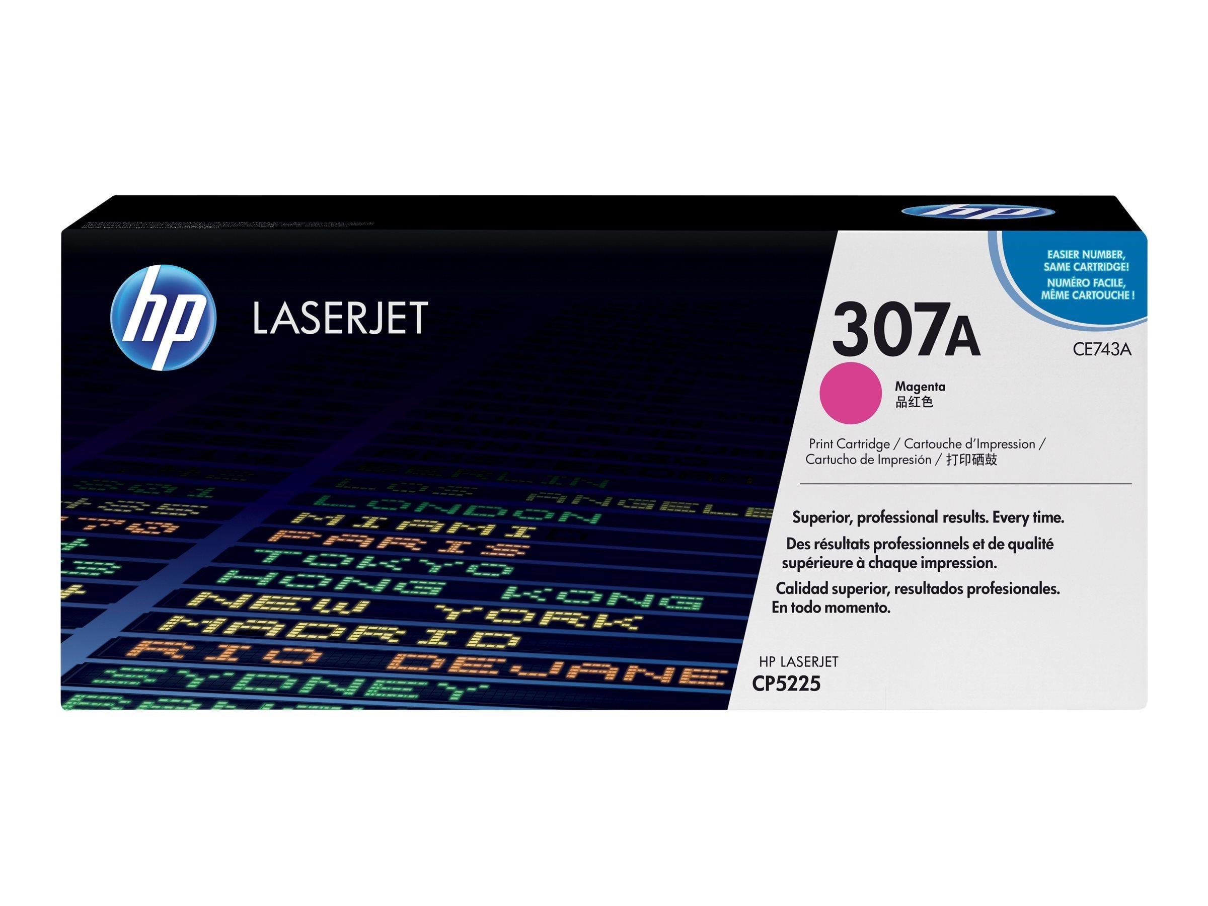 HP 307a / Ce743a Magenta Toner - Tonerpatrone Magenta - Druckerzubehoer Tinte Toner