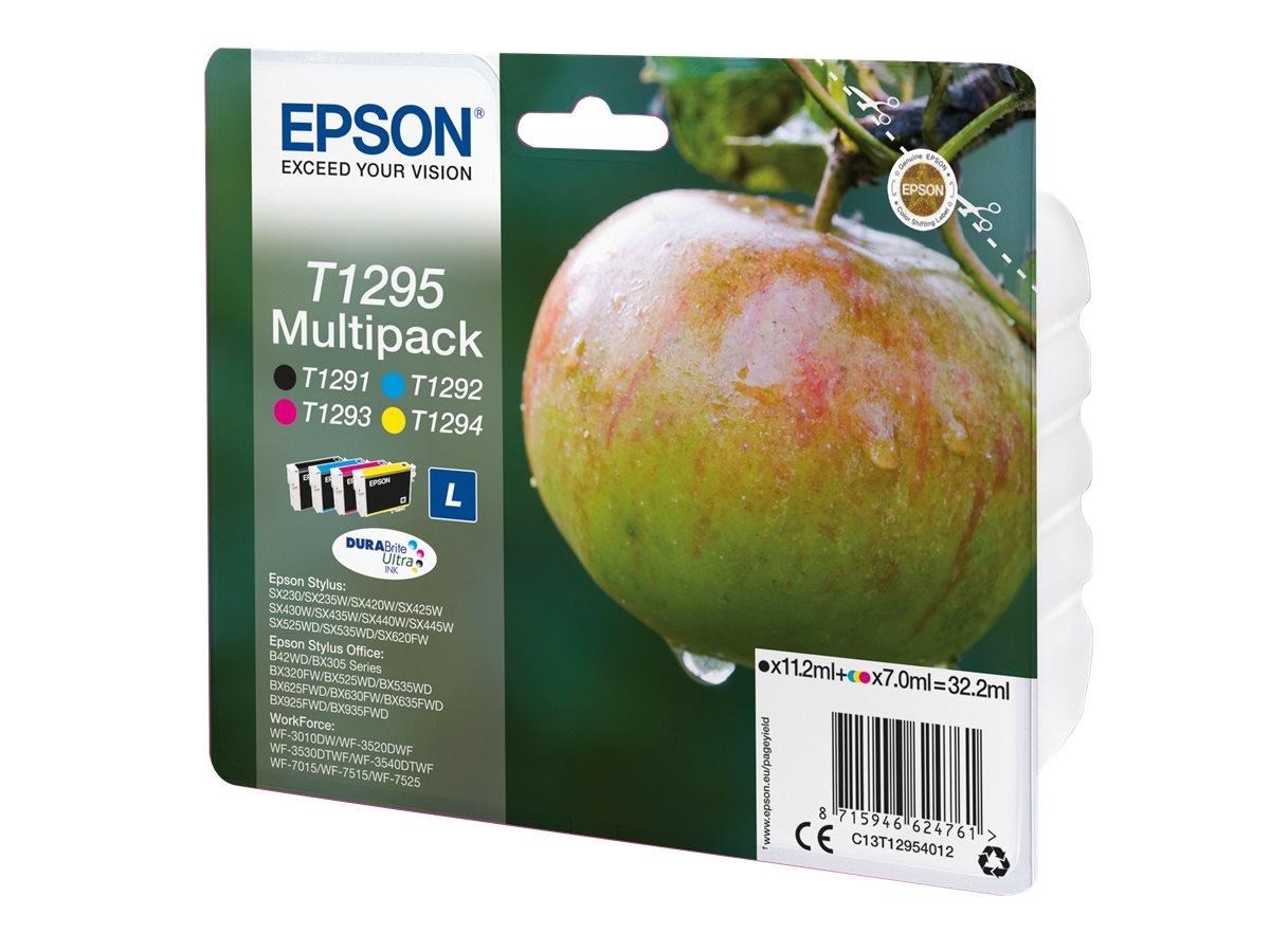 Epson T1295 Multipack 4-pack Black/yellow/cyan/magenta - Tintenpatrone Schwarz, Cyan, Magenta, Gelb - Druckerzubehoer Tinte Toner