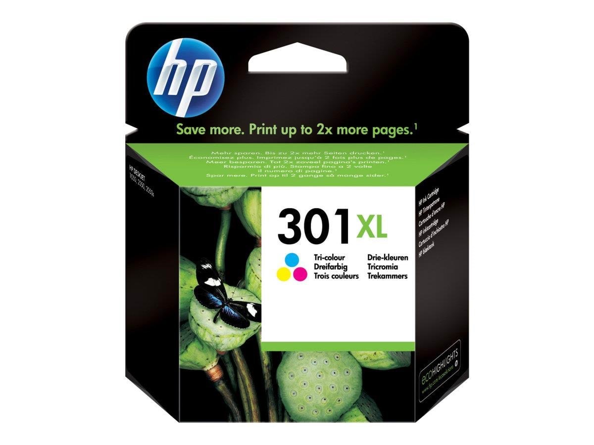 HP 301xl / Ch564ee - High Yield (Cyan Magenta Yellow) Ink - Druckerzubehoer Tinte Toner Dye-based Tricolour