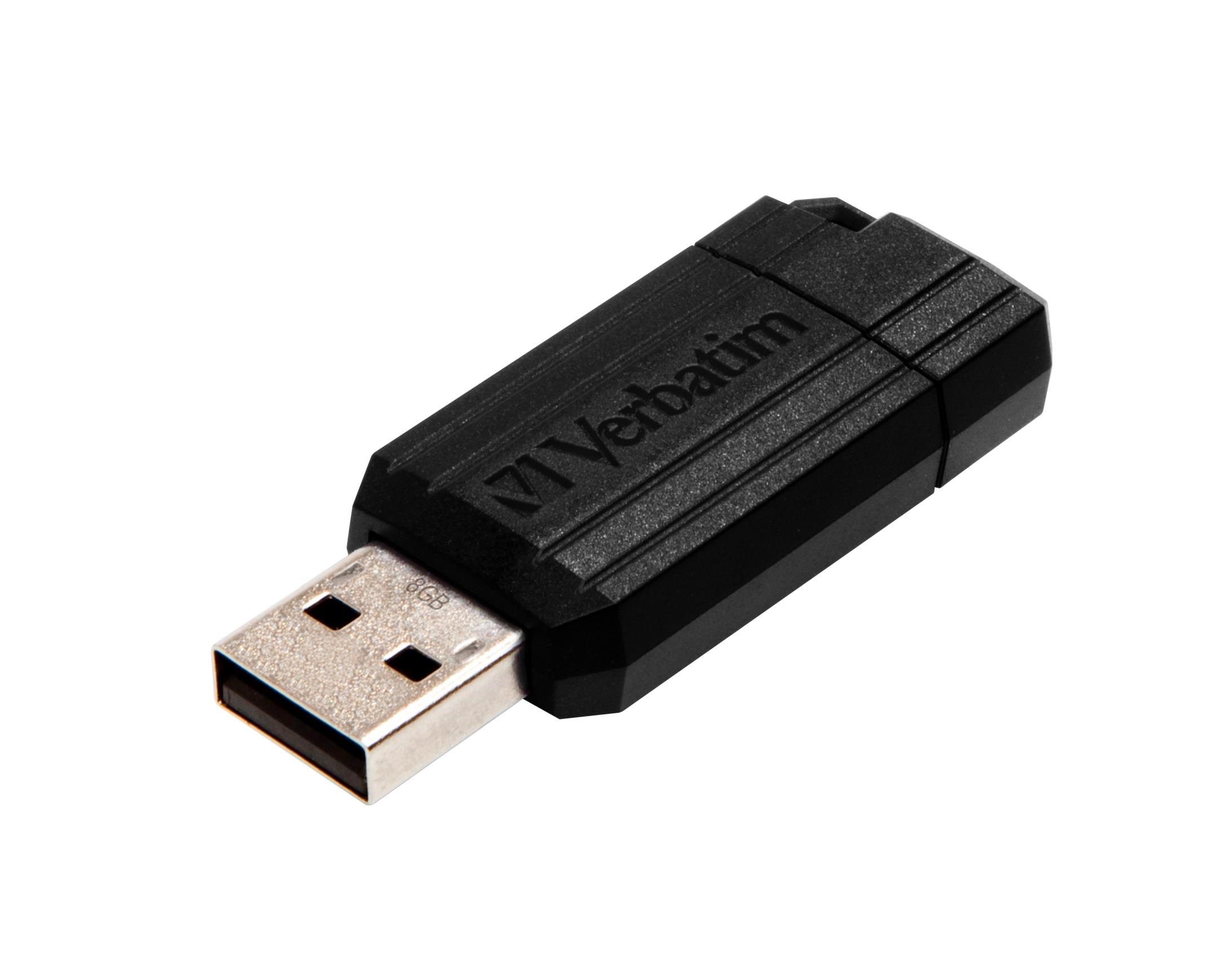 Verbatim Pinstripe - Schwarz - 8gb - Usb-stick - Usb Stick