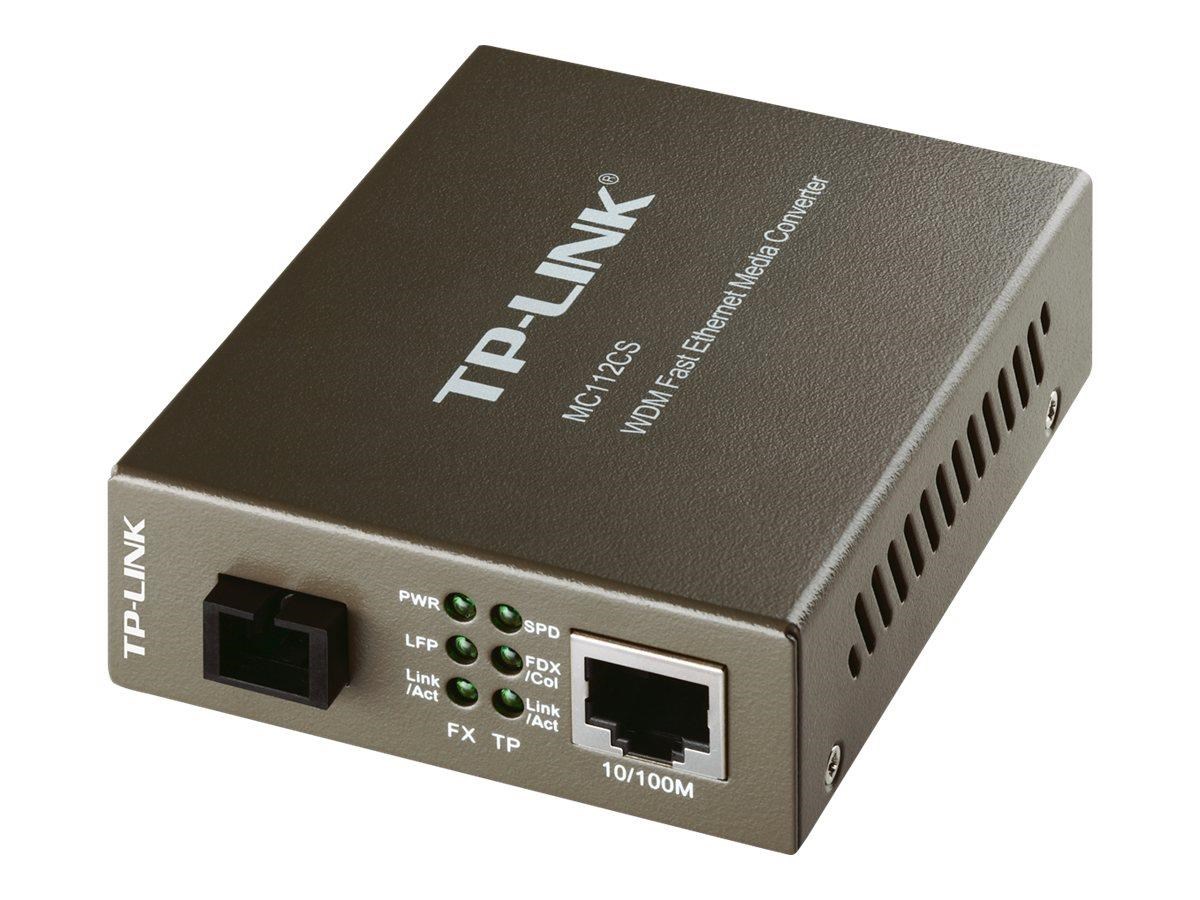 Tp-link Mc112cs 10/100mbps Wdm Media Converter - Repeater Transceiver