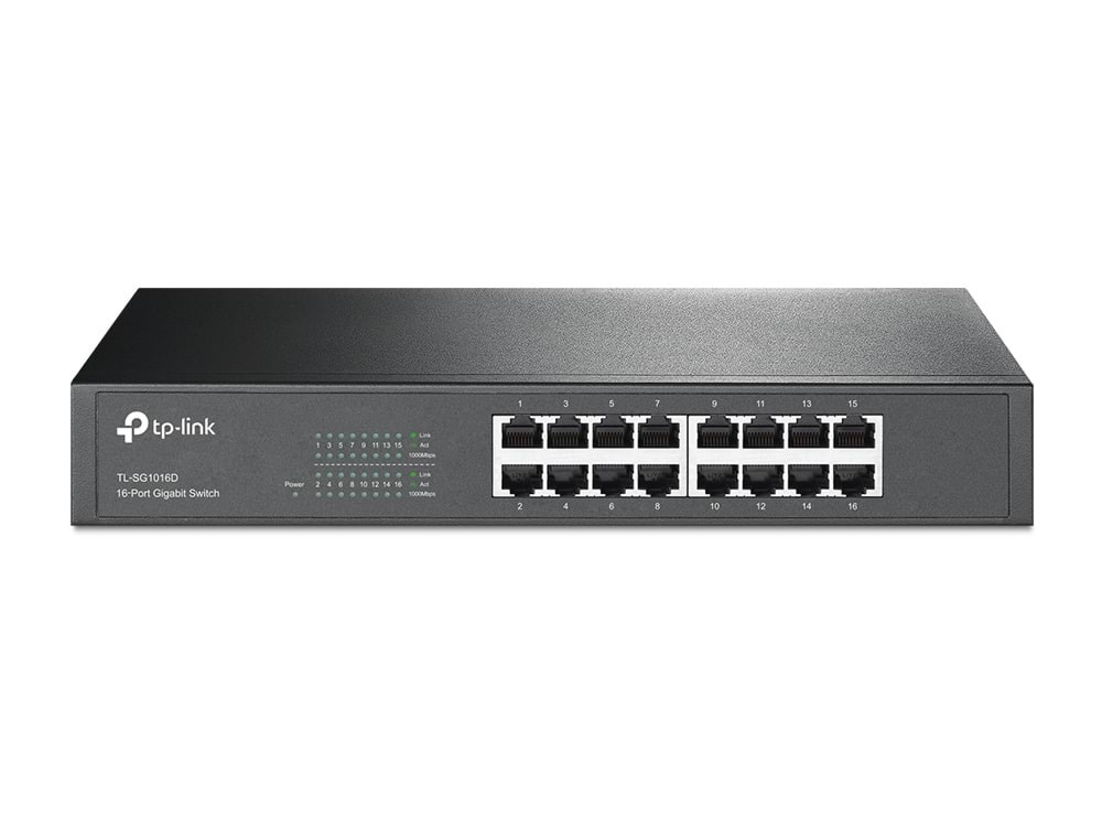 Tp-link Tl-sg1016d 16-port Gigabit Desktop/rackmount Switch - Switches