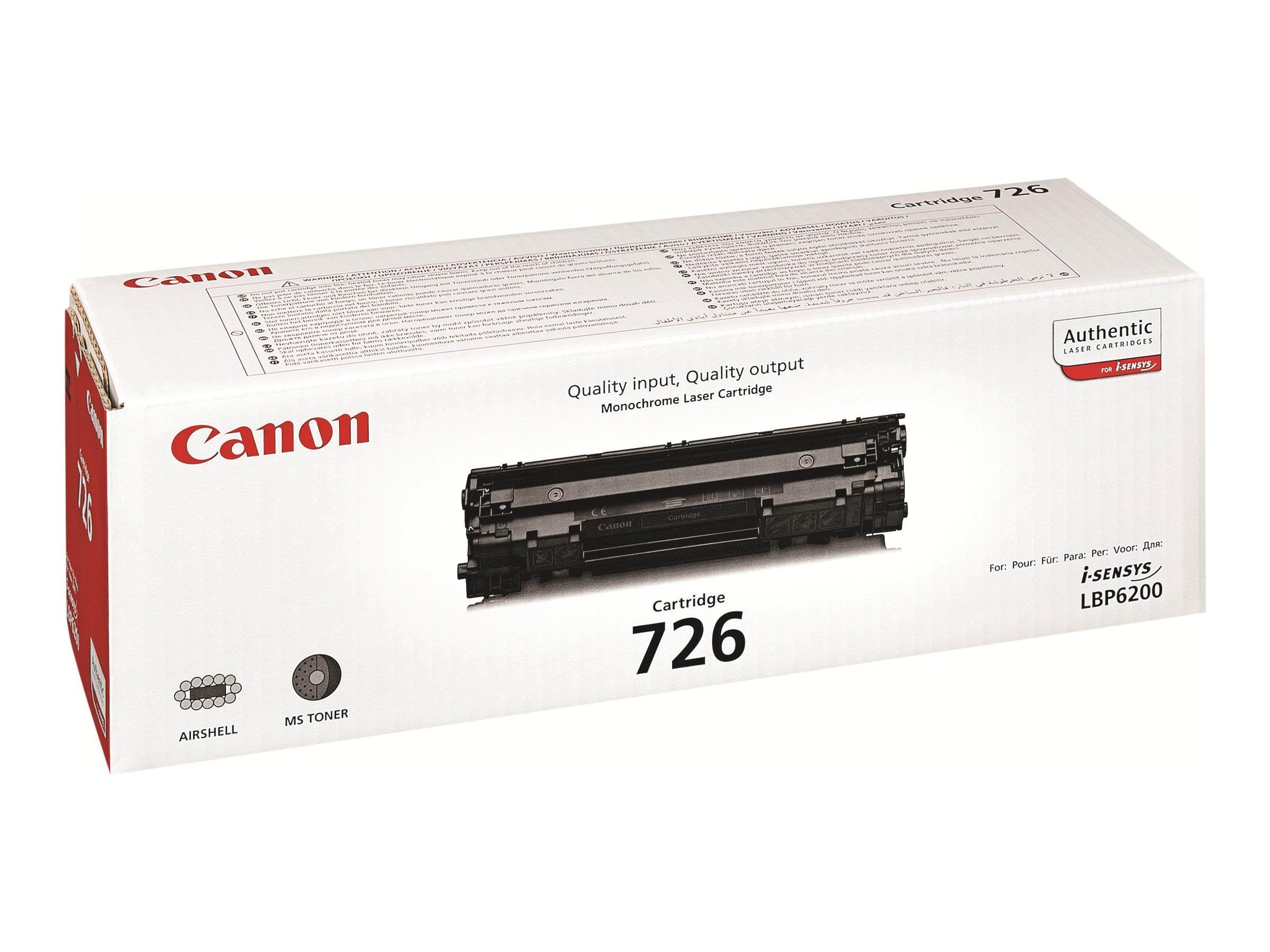 Canon Crg 726 / 3483b002 Black - Druckerzubehoer Tinte Toner