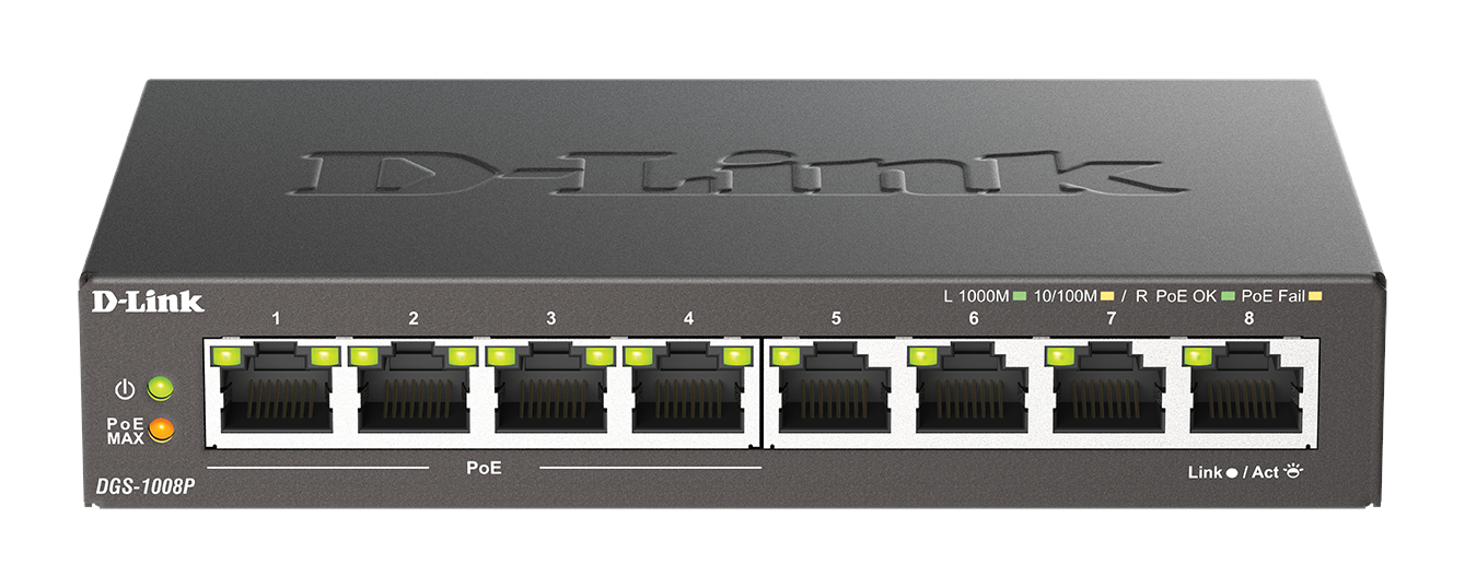 D-link Dgs-1008p - 8 Port Switch (4xpoe) - Switches