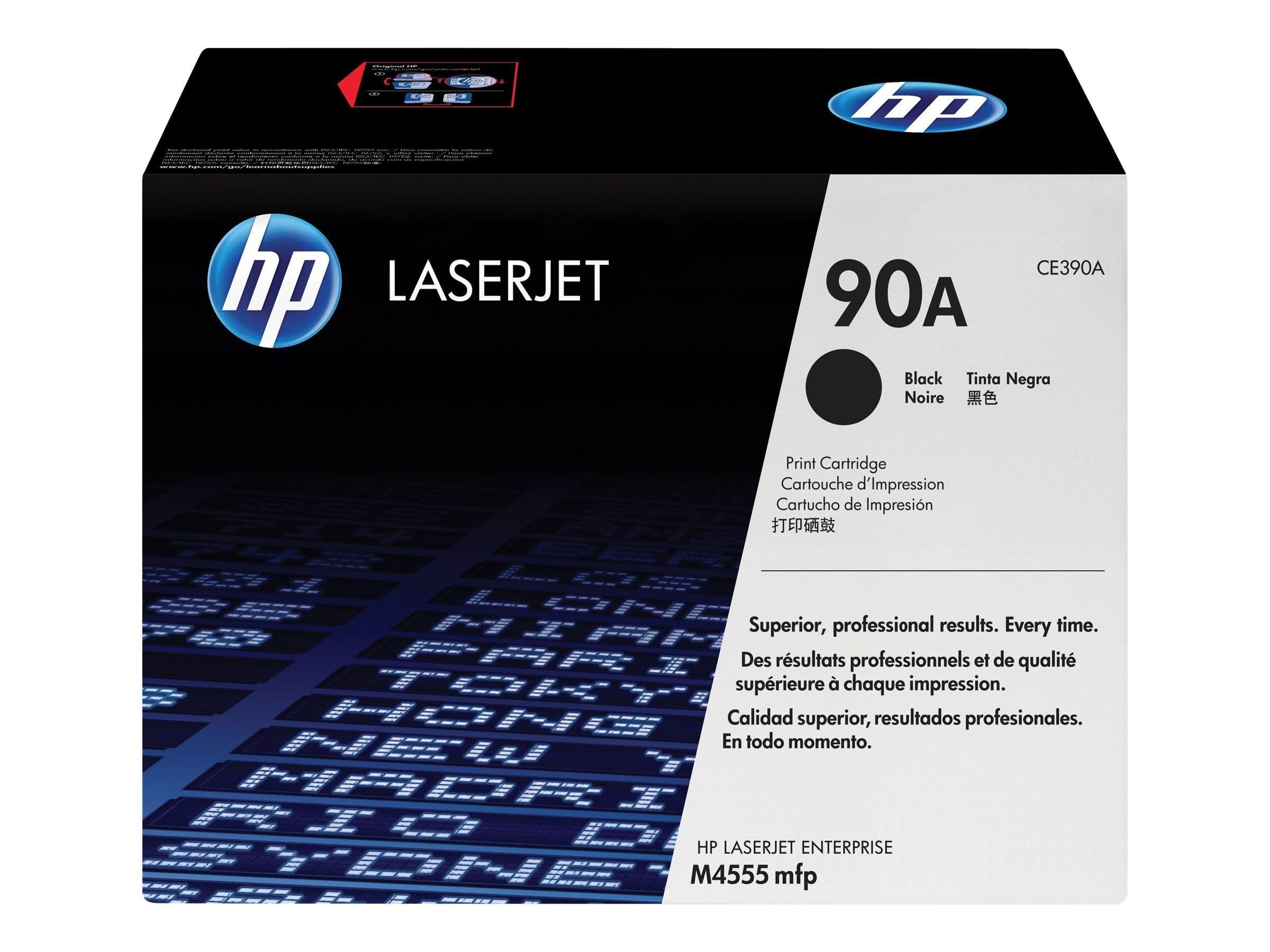 HP 90a / Ce390a - Black Toner - Tonerpatrone Schwarz - Druckerzubehoer Tinte Toner