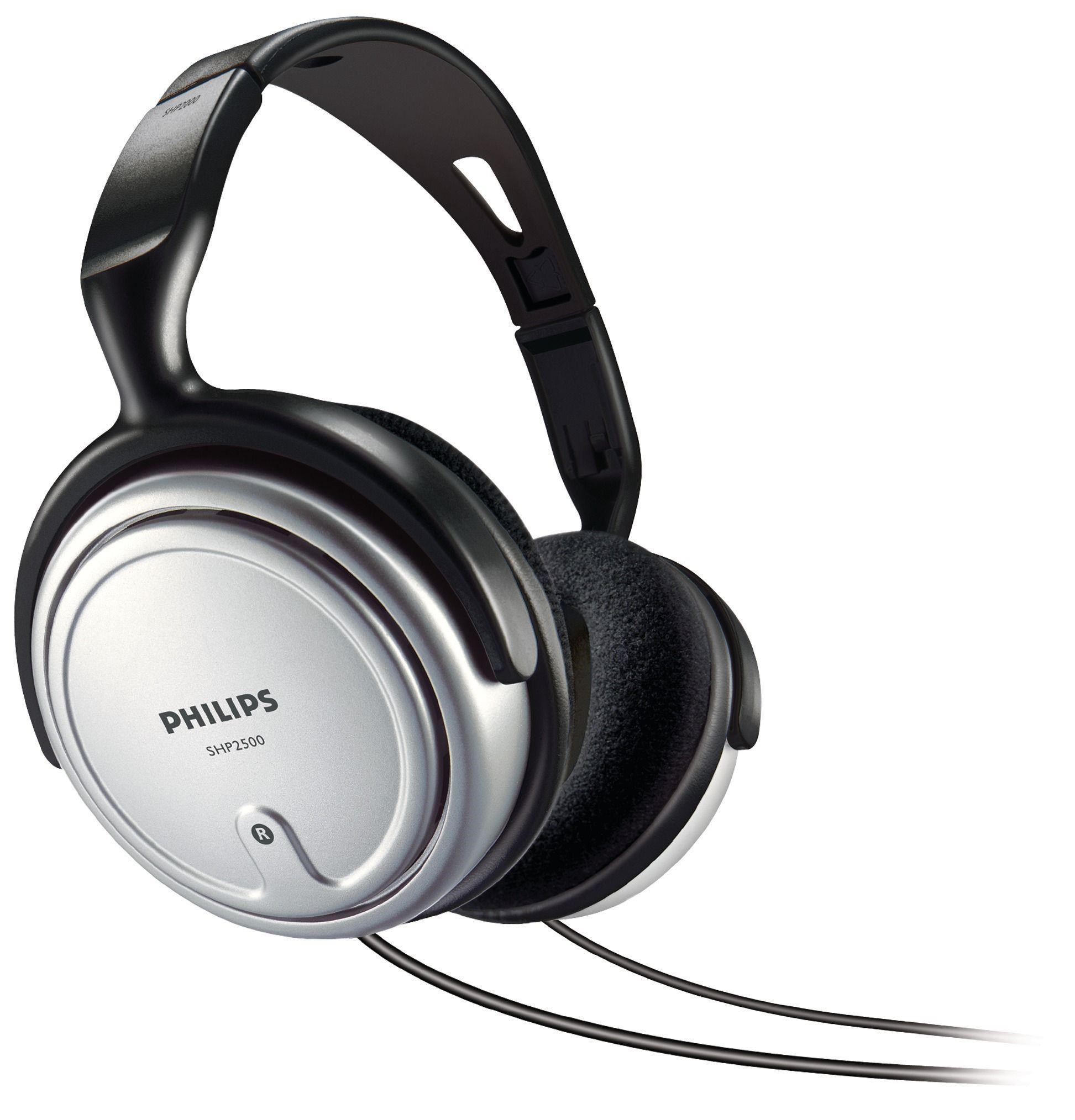 Kopfhörer - Philips Shp2500 - Hifi-headset - Schwarz & Silber - Kopfhoerer/headsets