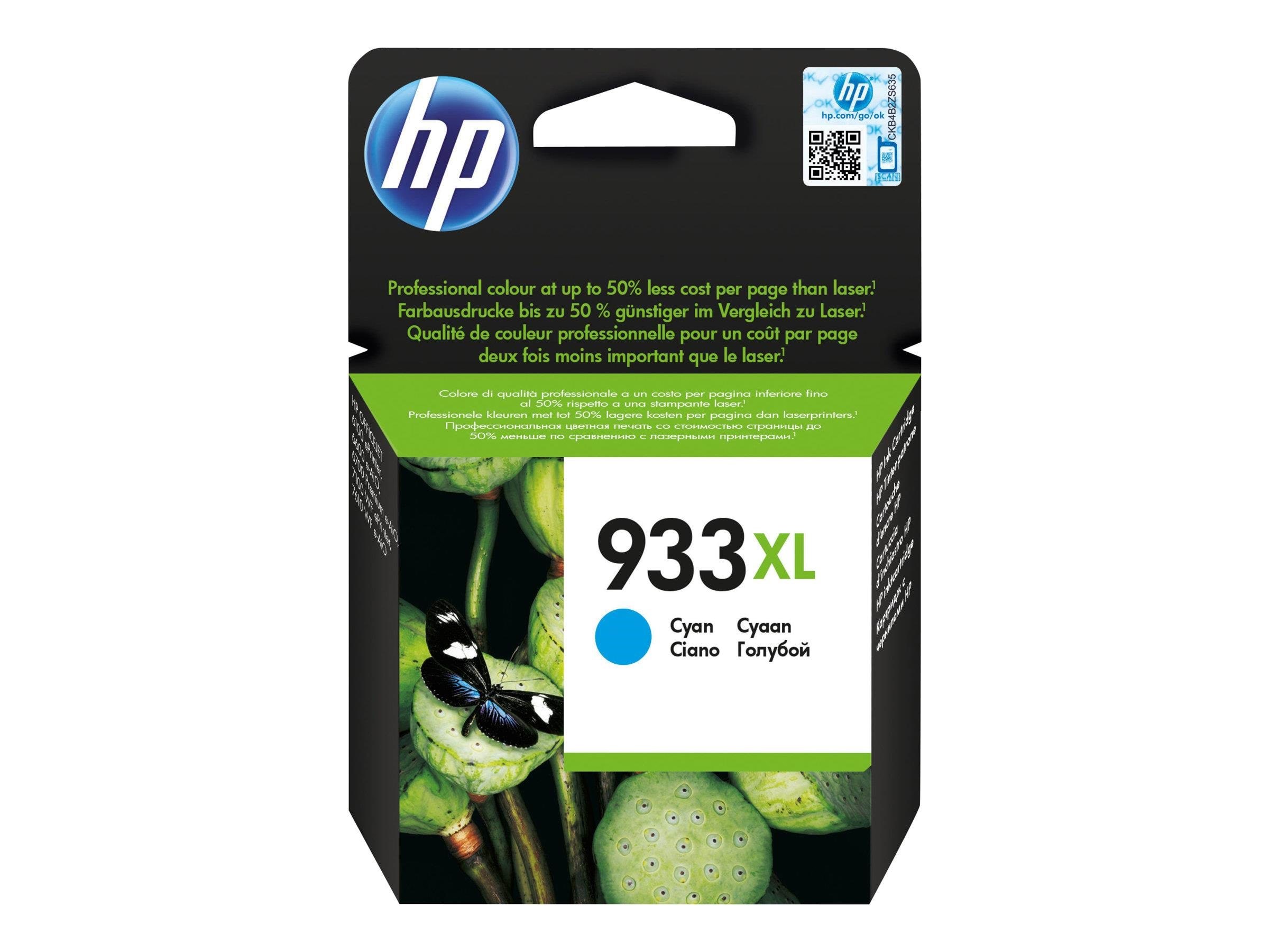 HP 933xl / Cn054ae - High Yield - Cyan Ink - Druckerzubehoer Tinte Toner