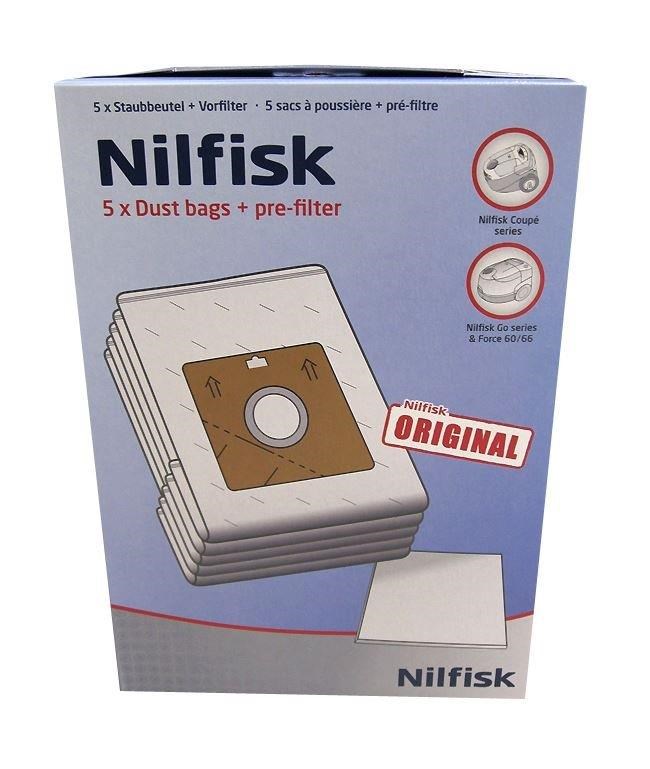 Nilfisk Filterbags For Nilfisk Force 66 122 144 / Coupe / One Hob - Staubsaugerbeutel
