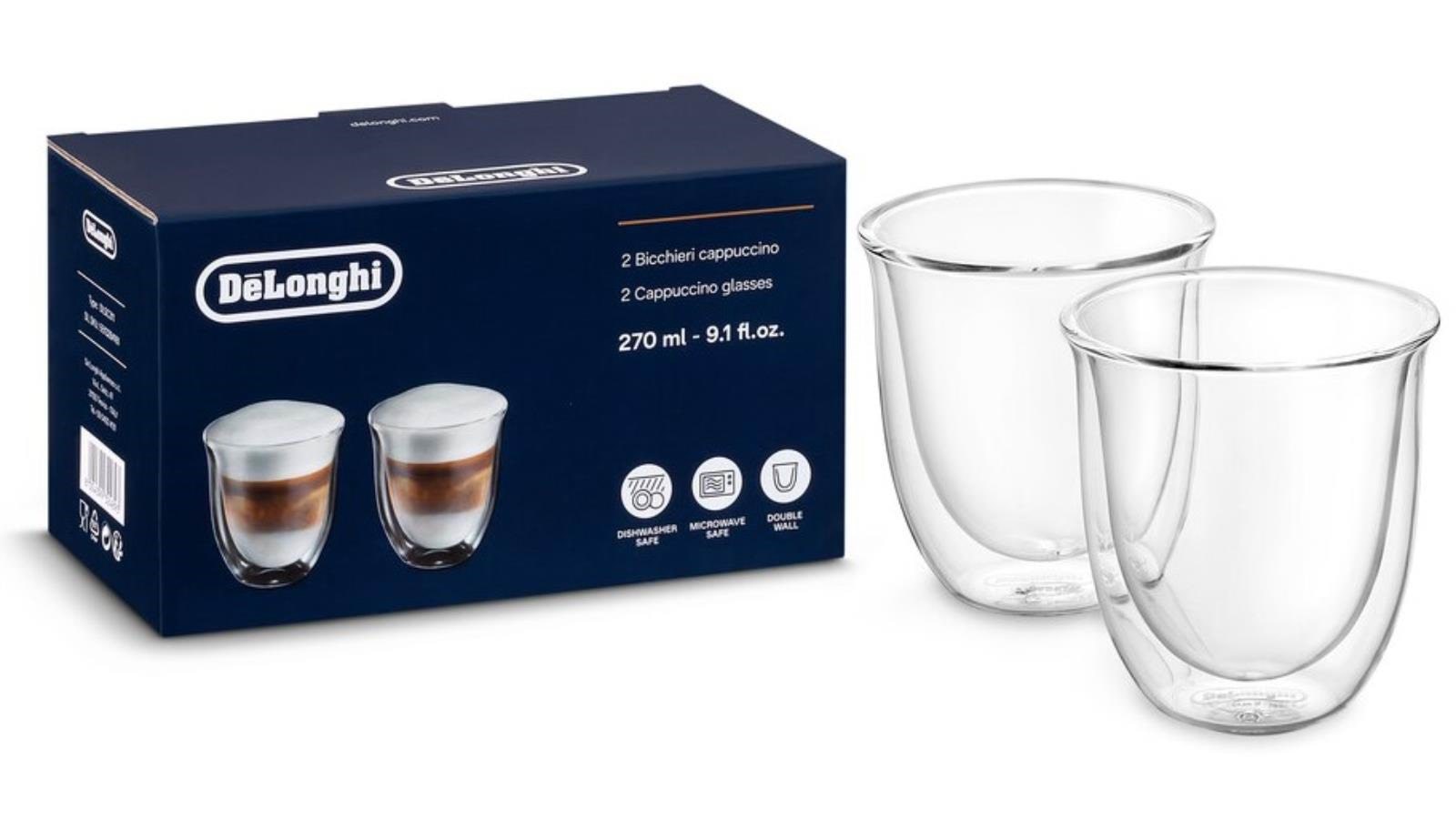 Delonghi Cappuccino Glasses 2 x 270 ml - Kaffeezubereitung