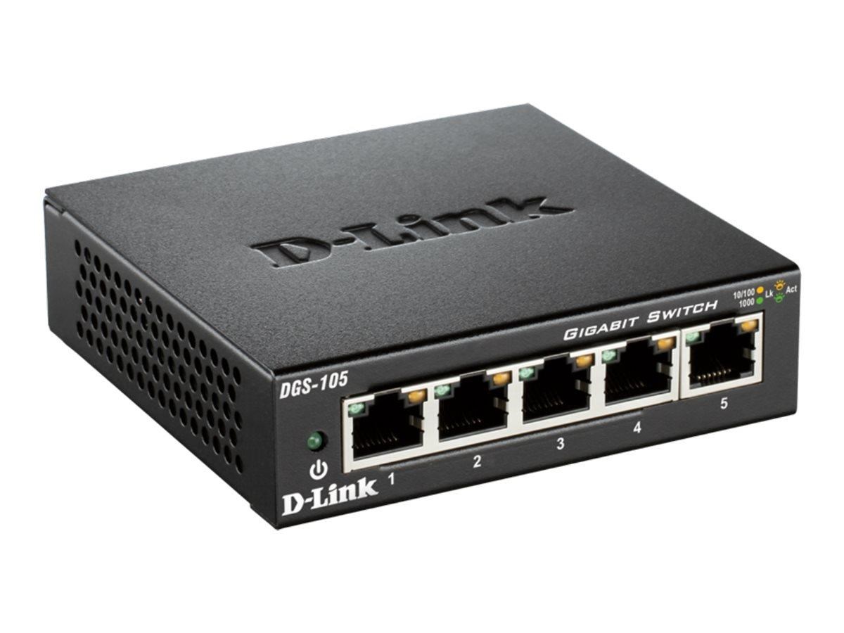 D-link Dgs-105 5-port Gigabit Unmanaged Desktop Switch - Switches Dgs-105/e
