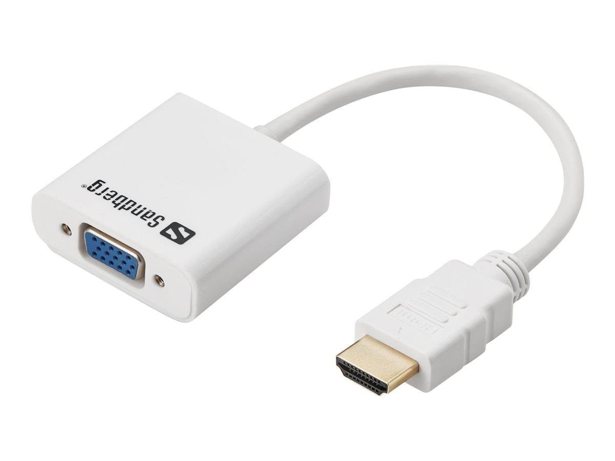 Sandberg Hdmi to Vga Converter - Display Kabel Weiß 508-69