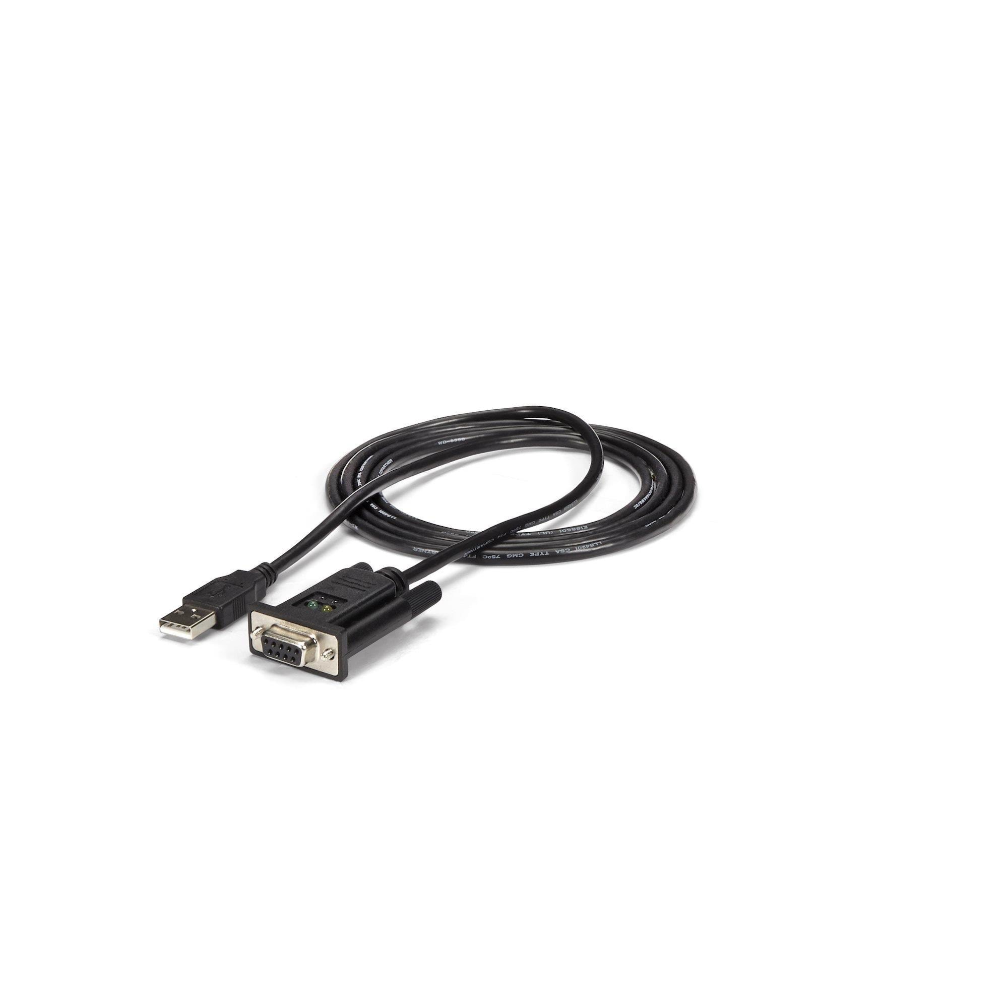 1 Port Usb zu Null Modem Rs232 Db9 Serial Dce Adapter Kabel Mit Ftdi - Netzwerkadapter Netzkarte Druckserver Usw Icusb232ftn