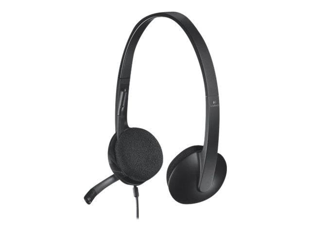 Kopfhörer - Logitech H340 Usb Headset - Black - Kopfhoerer/headsets