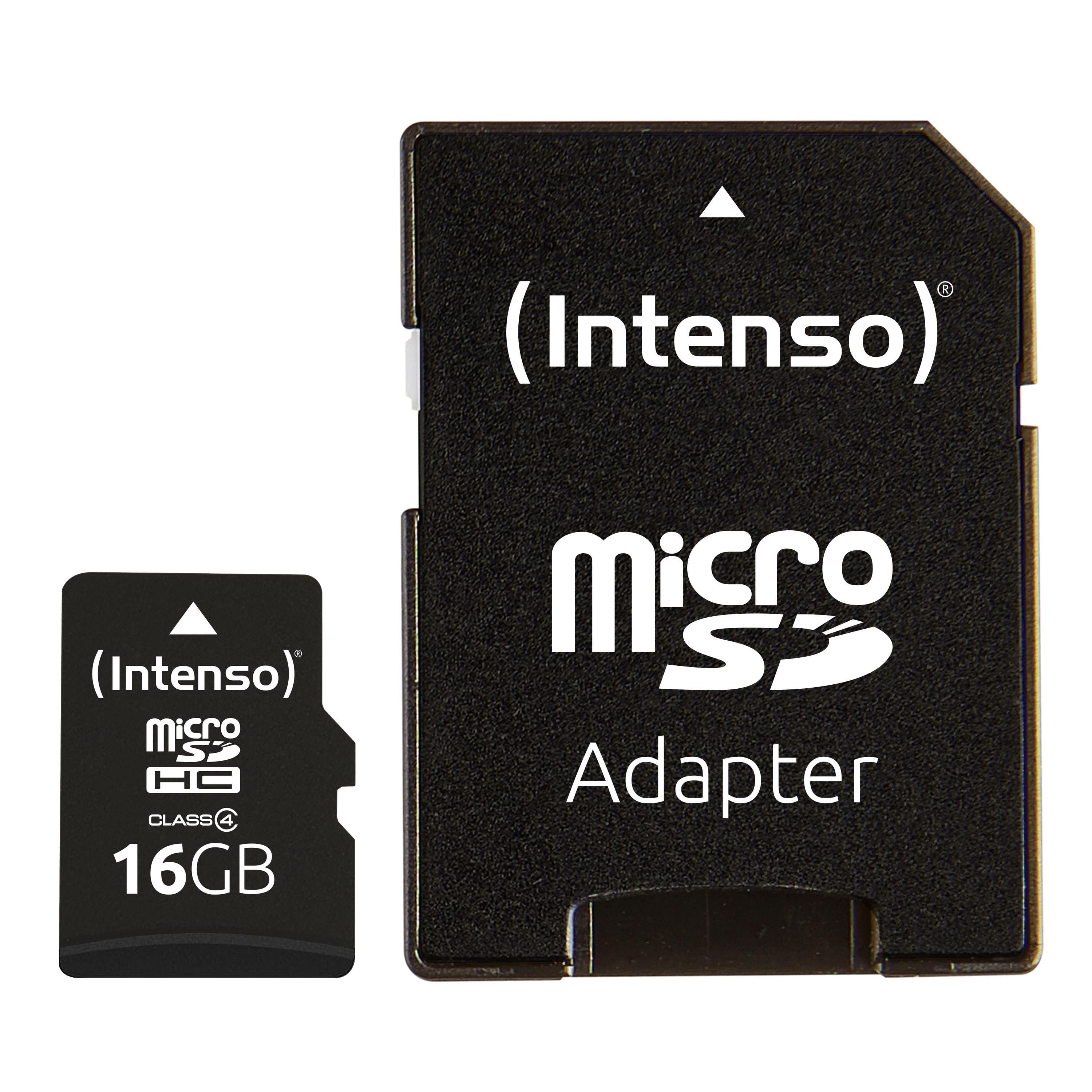 Intenso Mikro SD Card w/ Adapter - 4gb - Speicherkarten