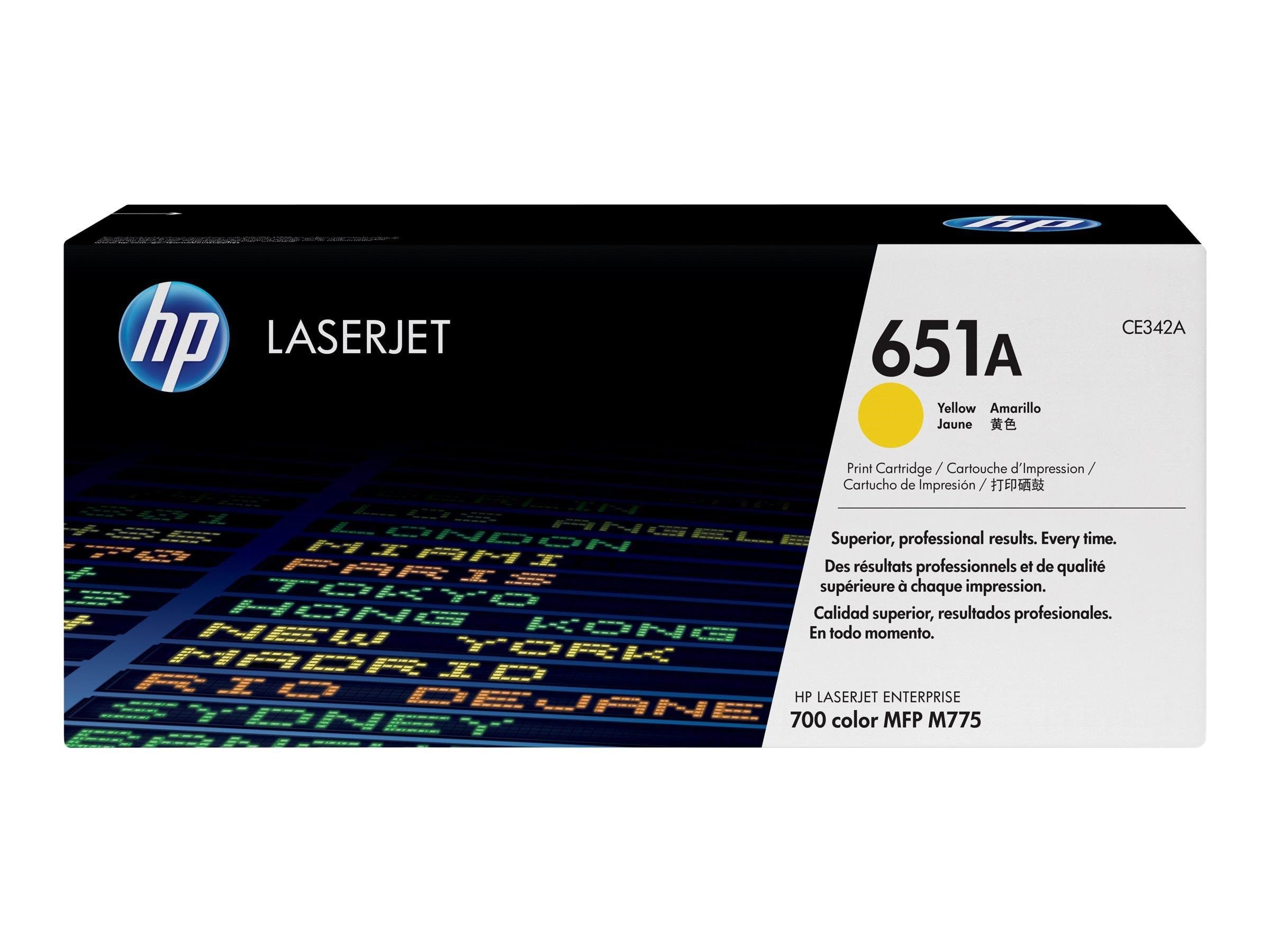 HP 651a / Ce342a Yellow Toner - Tonerpatrone Gelb - Druckerzubehoer Tinte Toner