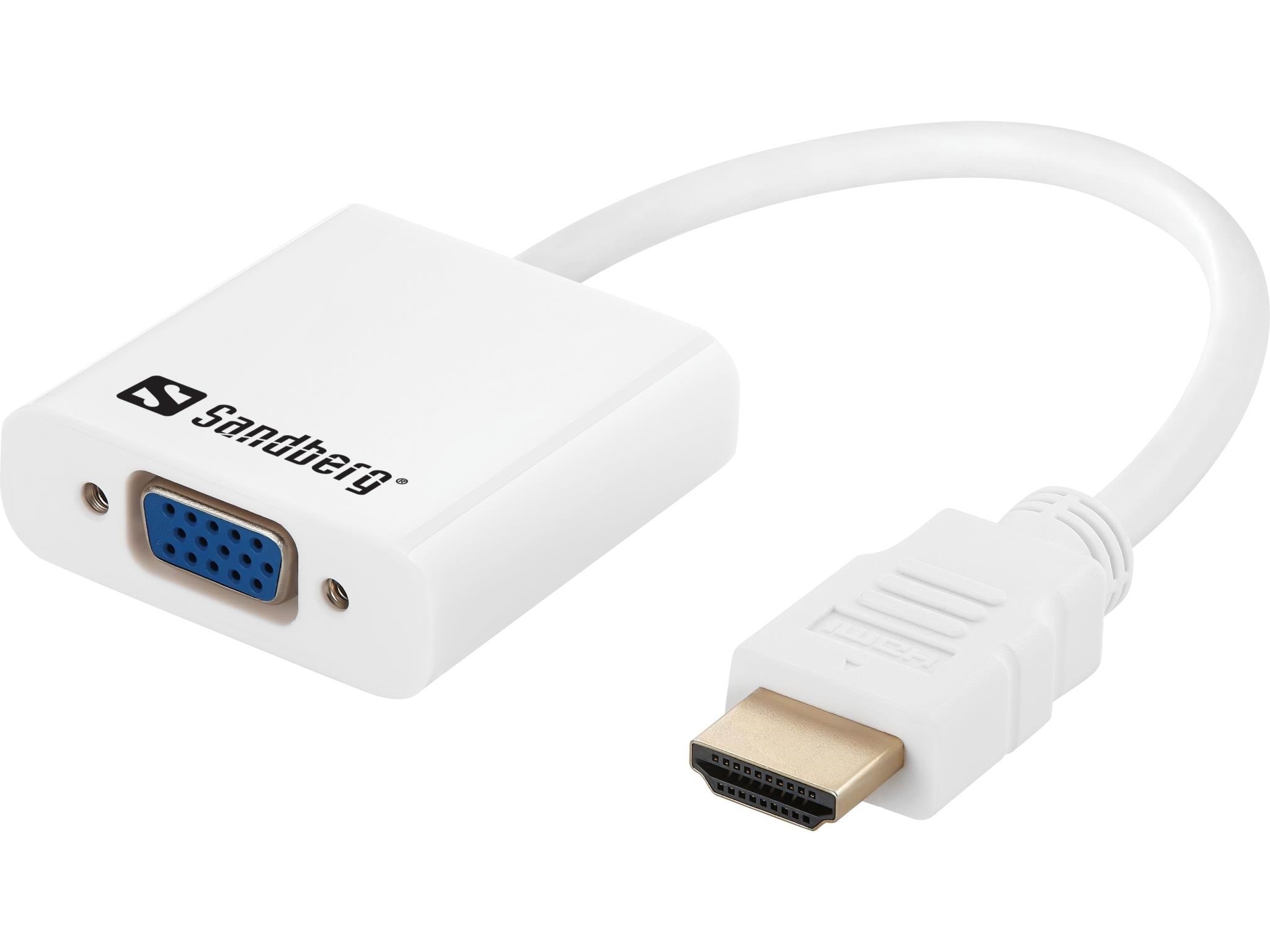 Sandberg Hdmi to Vga+Audio Converter - Display Kabel