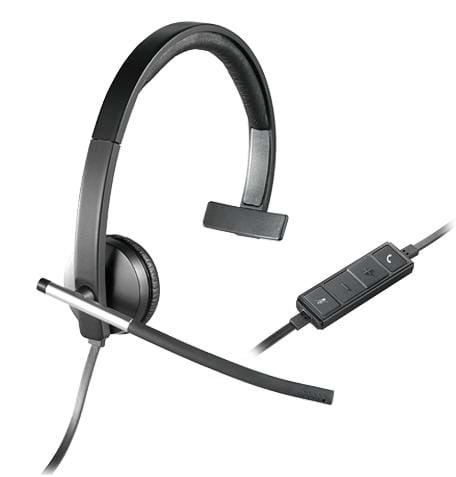 Kopfhörer - Logitech Usb Headset Mono H650e - Black - Kopfhoerer/headsets