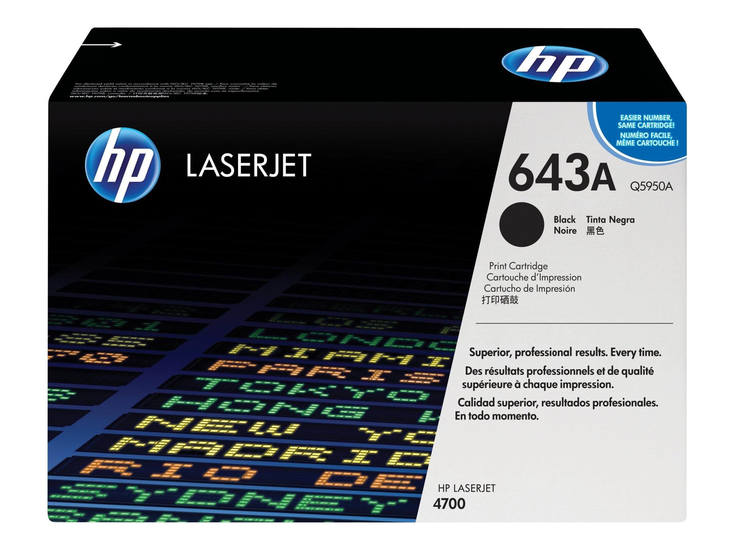 HP 643a / Q5950a Black Toner - Druckerzubehoer Tinte Toner Schwarz