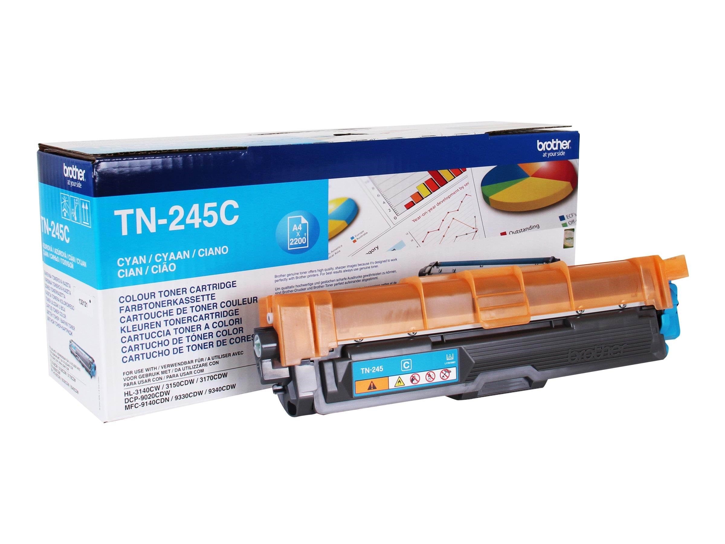Brother Tn245c / TN 245c High Capacity Cyan Toner - Tonerpatrone Cyan - Druckerzubehoer Tinte Toner