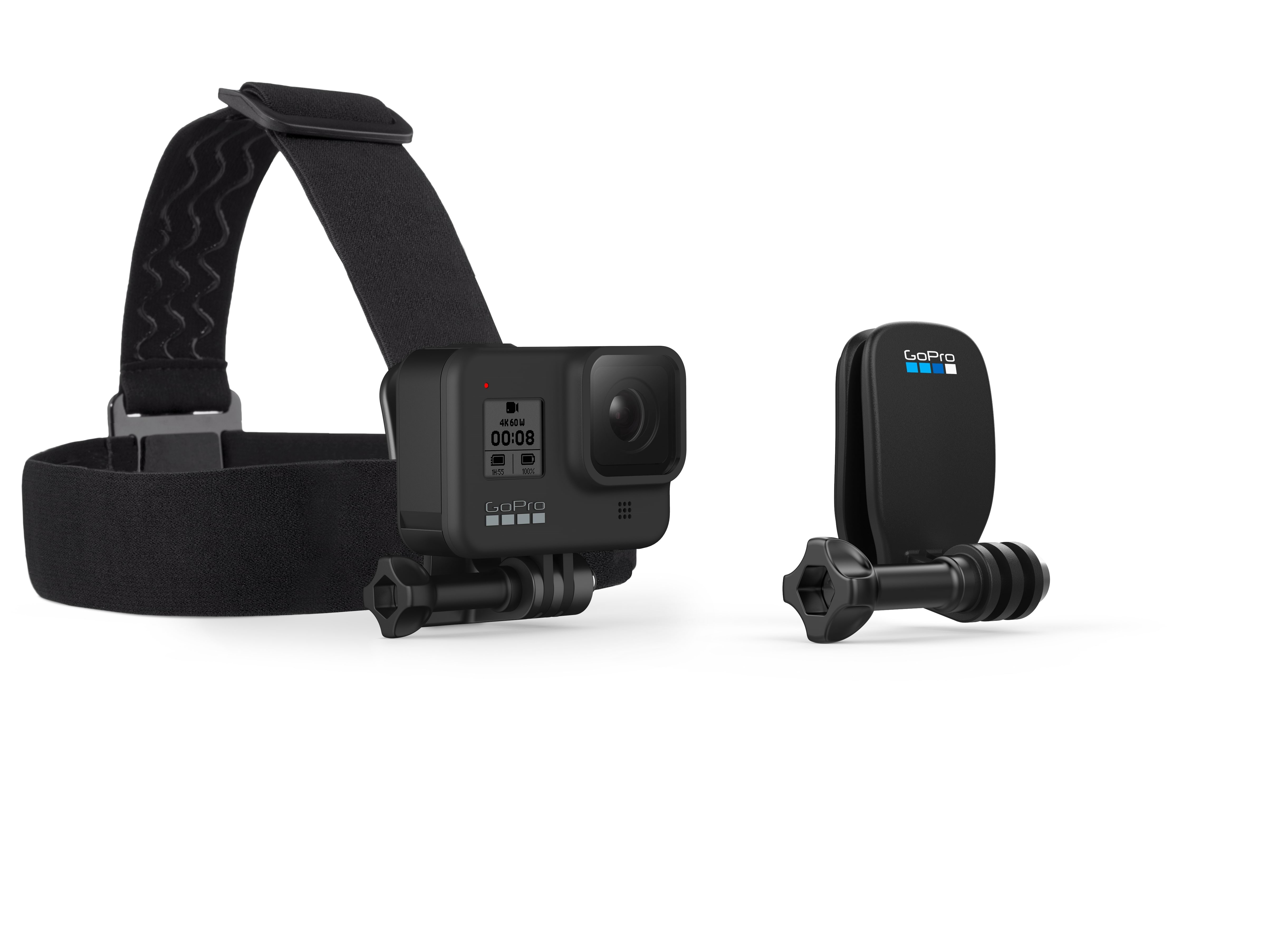 Gopro Headstrap + Quickclip - Actionkamera Zubehoer Achom-001
