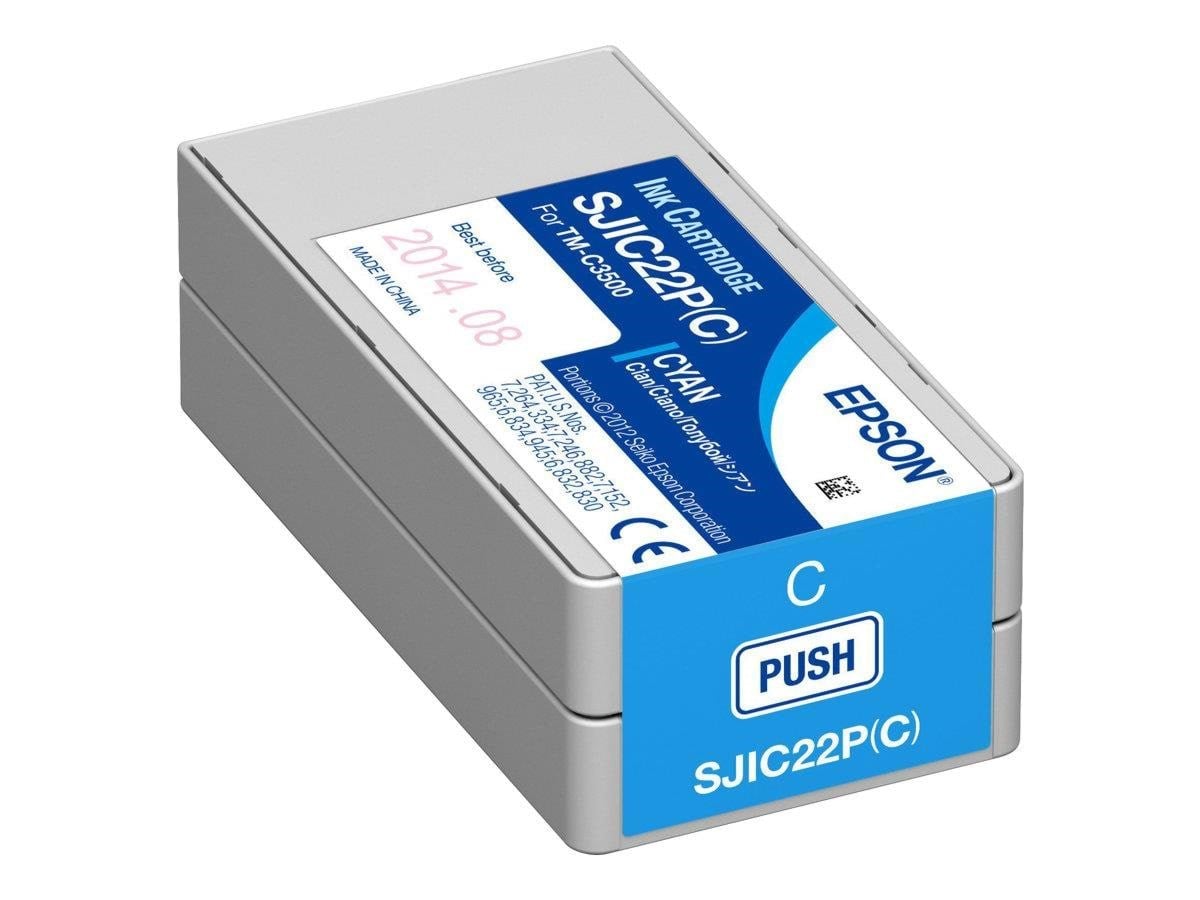 Epson Sjic22p Cyan Ink - Tintenpatrone Cyan - Druckerzubehoer Tinte Toner