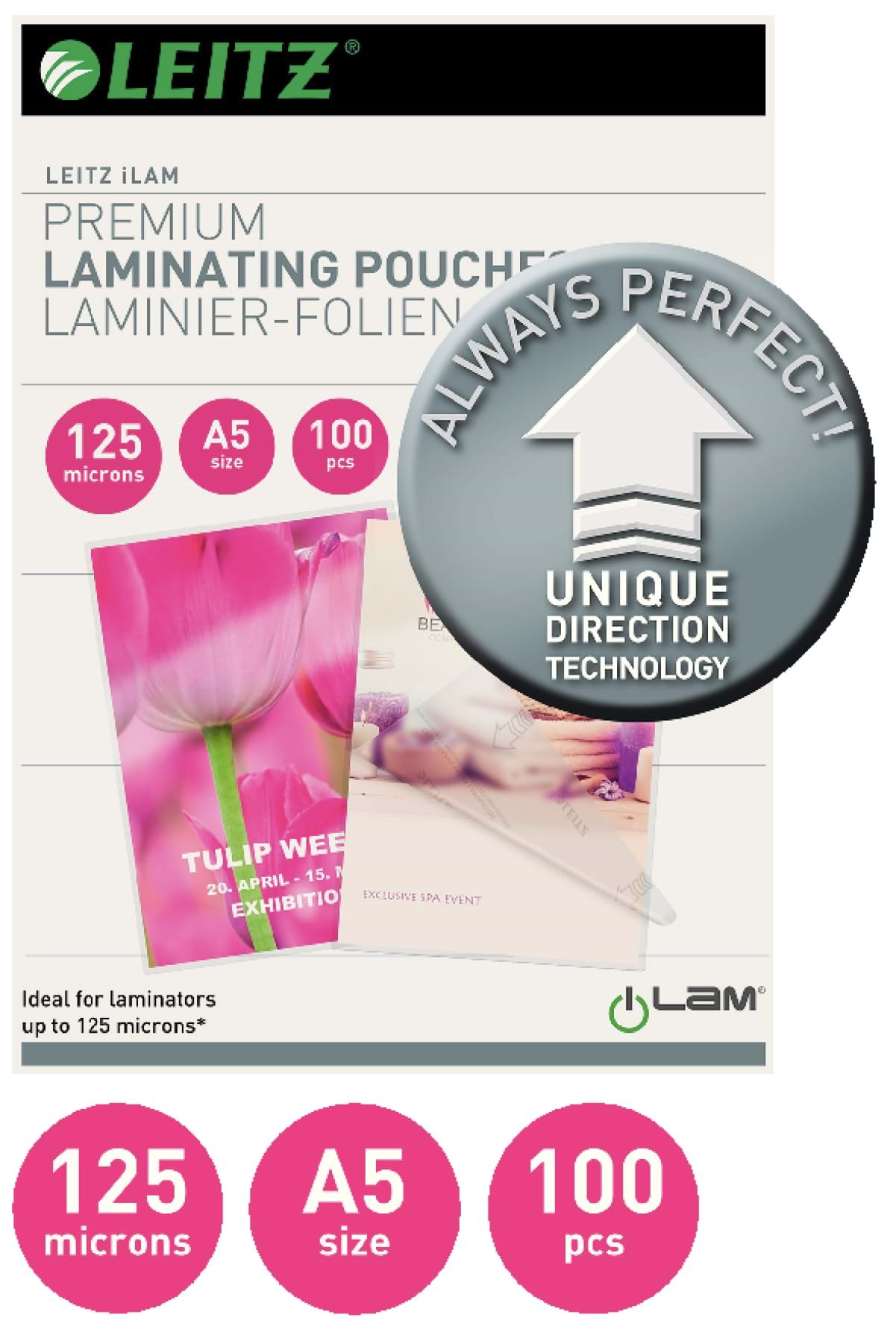 Leitz Ilam Udt Heißlaminierfolien A5, 125 Mic - Laminierung 74930000