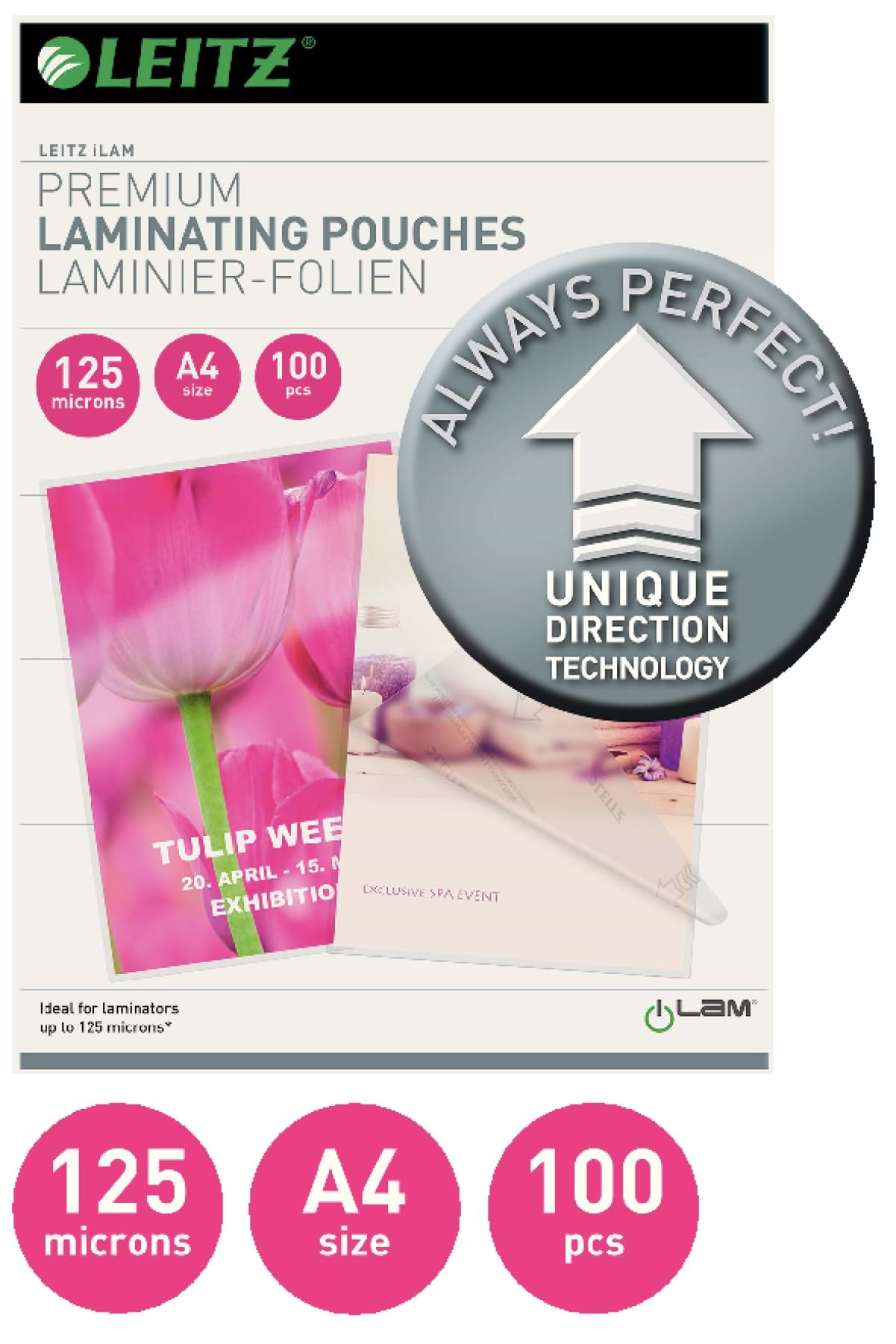 Leitz Ilam Udt Heißlaminierfolien A4, 125 Mic - Laminierung