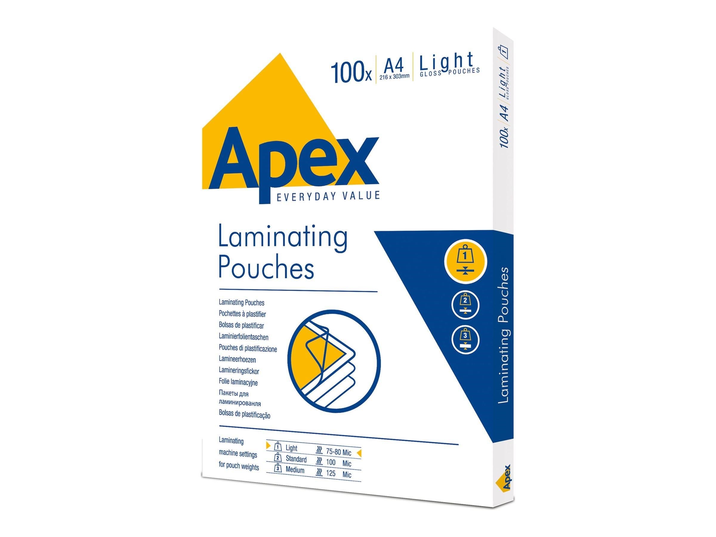 Fellowes Laminating Pouches a4 75/80mic 100 Pack - Laminierung