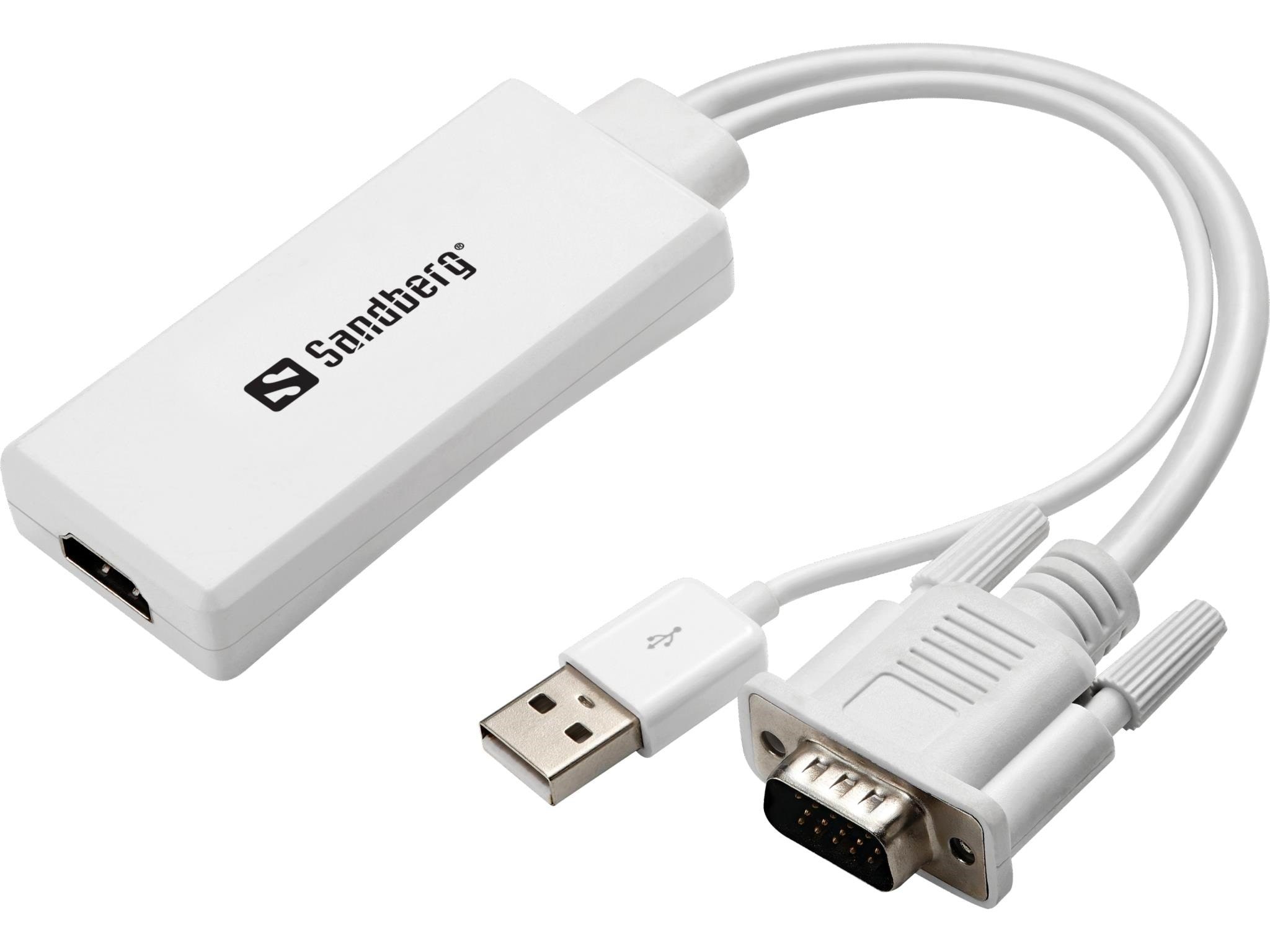 Sandberg Vga+Audio to Hdmi Converter - Display Kabel 508-78